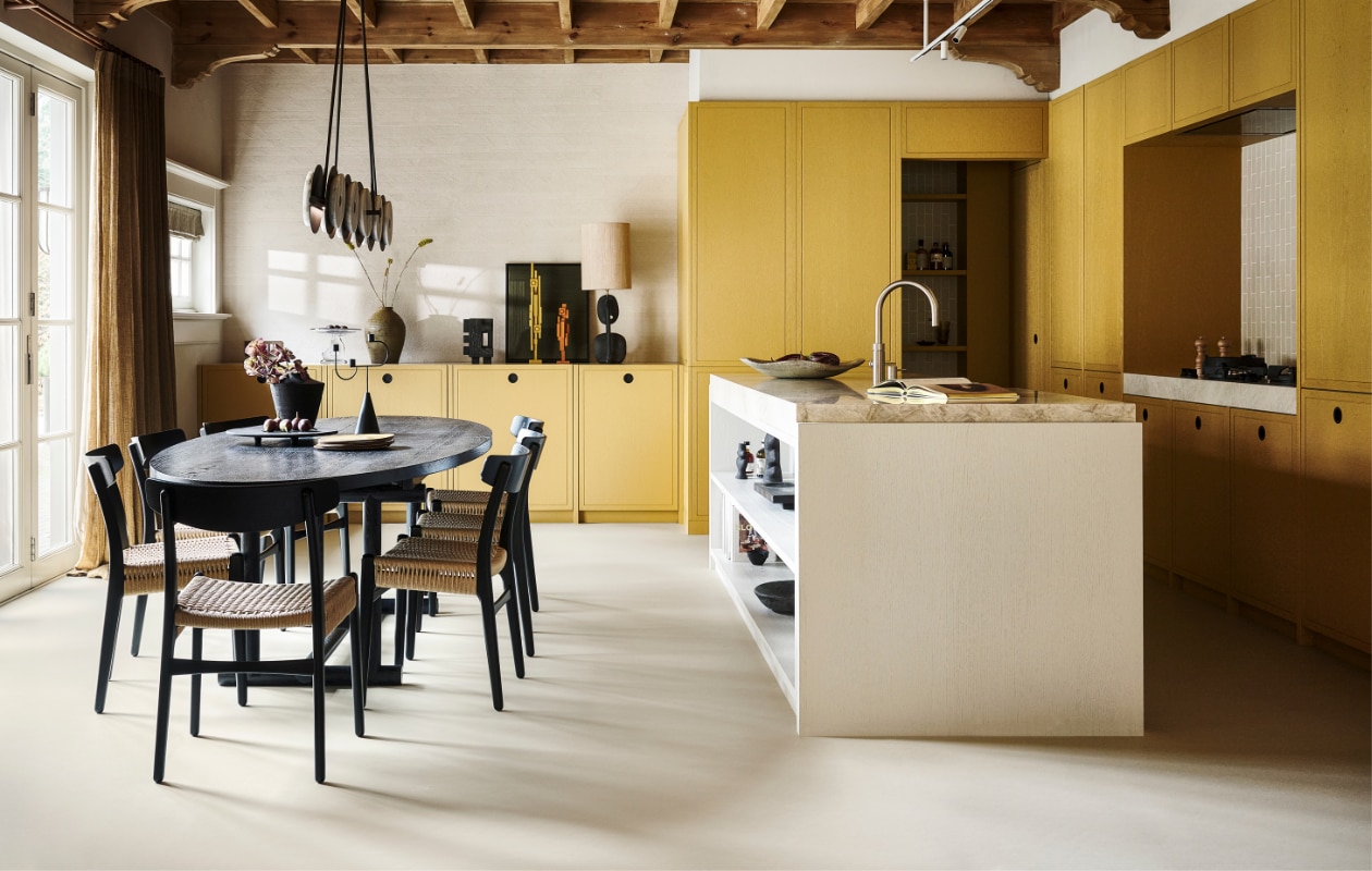 vtwonen collectie vloeren marmoleum (truffle basic) Styling: Kim van Rossenberg Fotografie: Sjoerd Eickmans