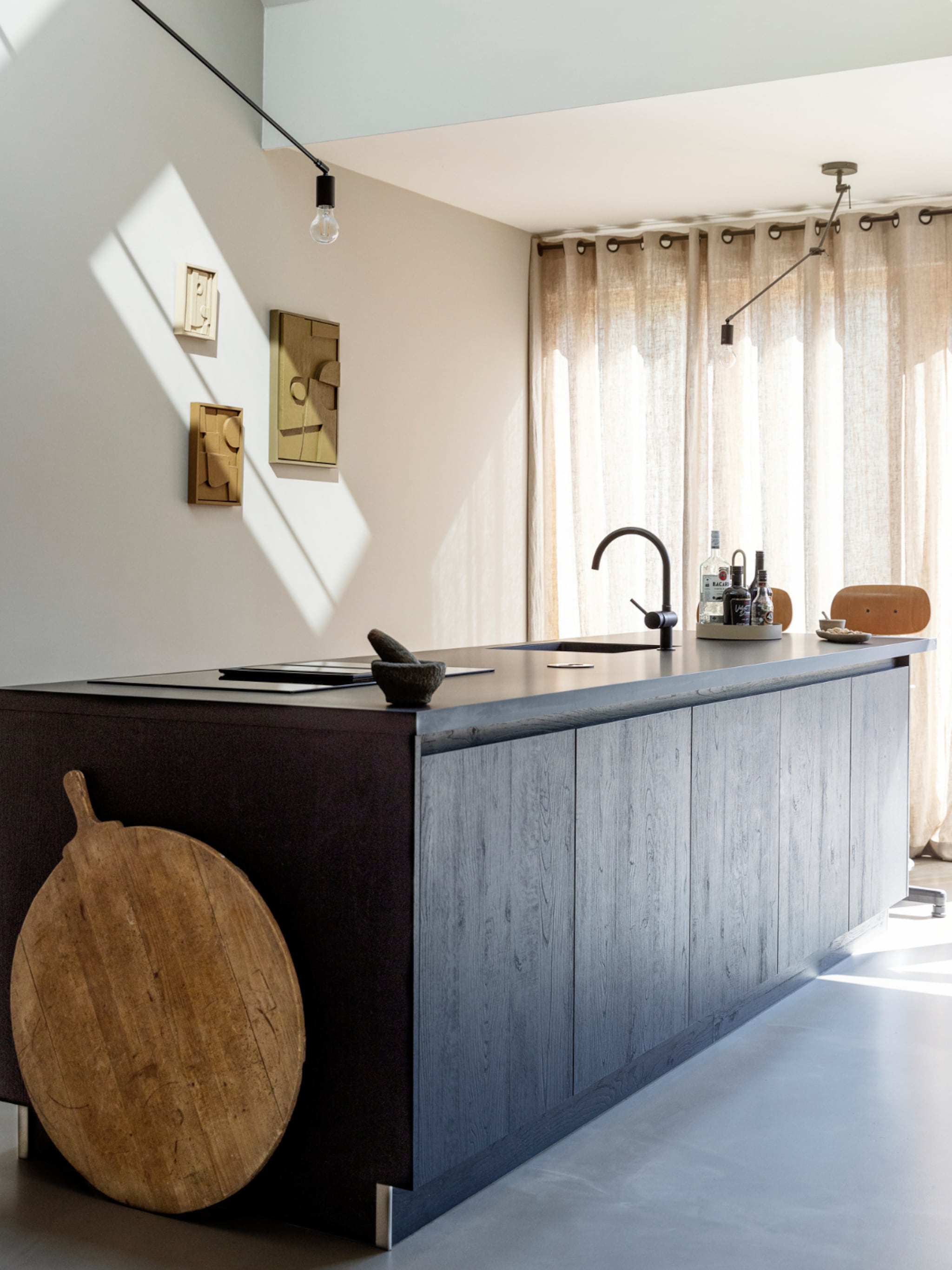 een koof in de keuken