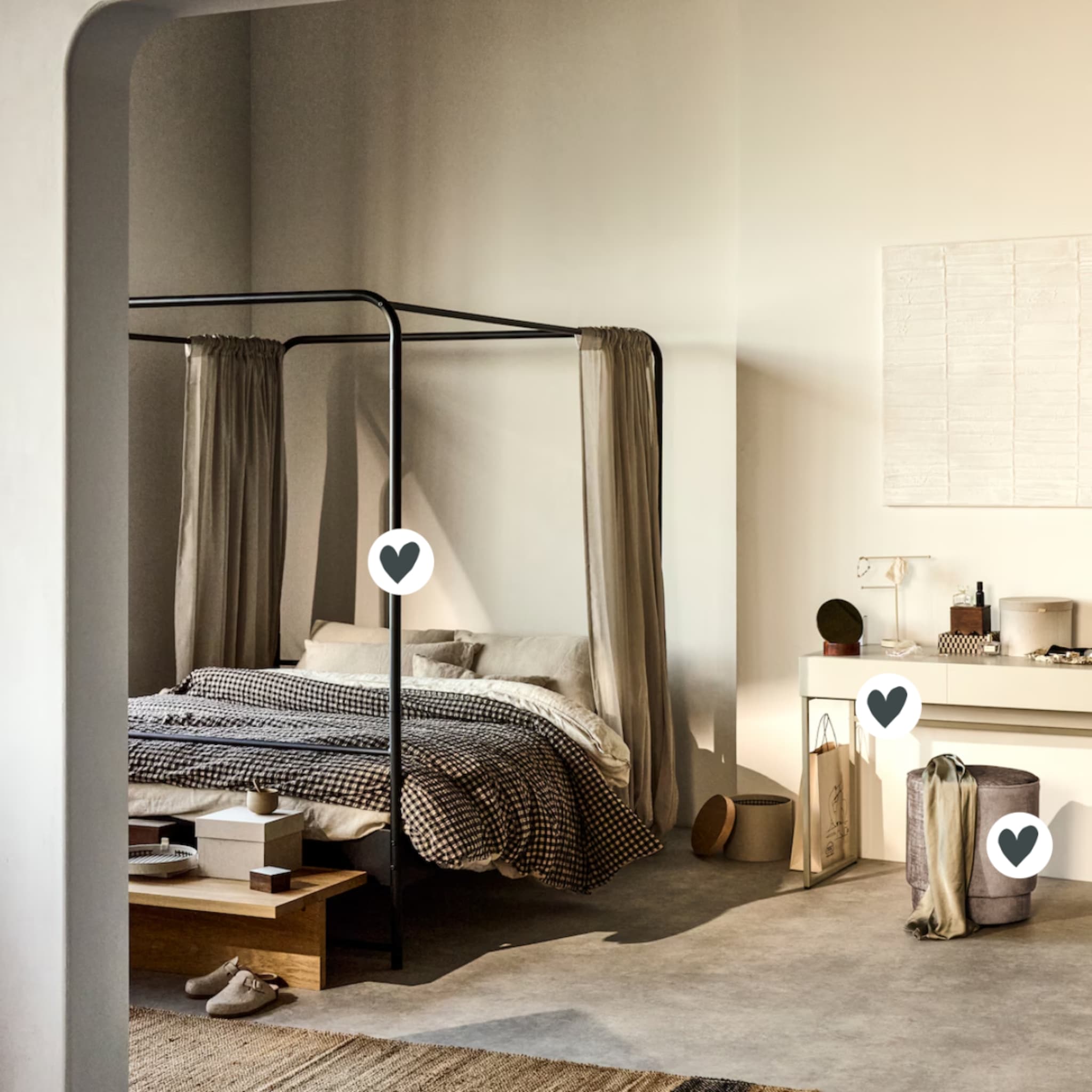 Slaapkamer met collectie van vtwonen items
