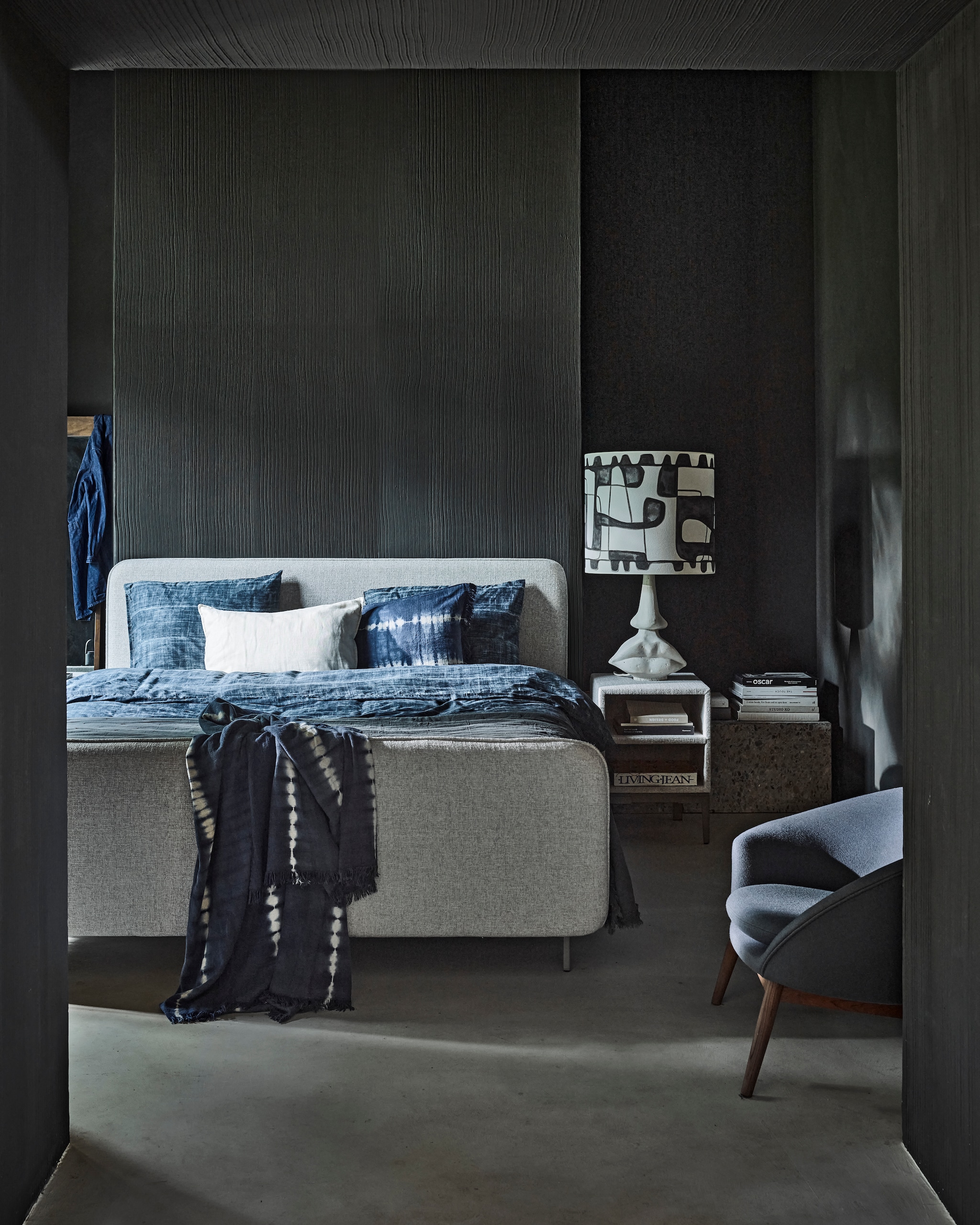 Boxspring Pepper in stof Mirage Teal