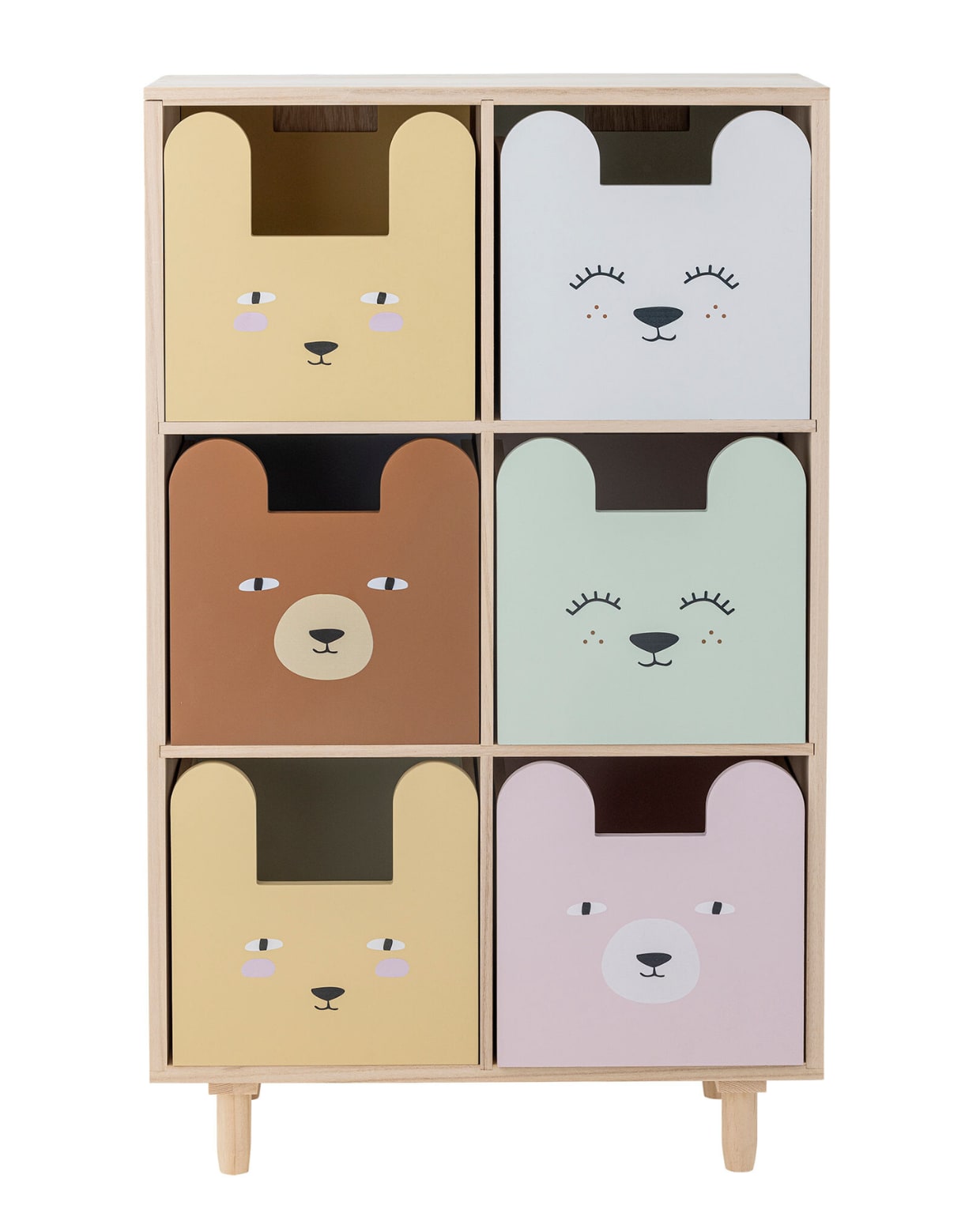 Kast Mini Calle van Bloomingville, 55x25,5x88,5 cm (lxbxh). Living and Co.