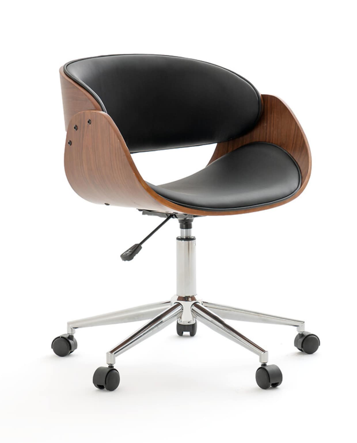 Bureaufauteuil met wieltjes, Zoran via La Redoute, Hoogte tussen 76 en 88 cm. La Redoute