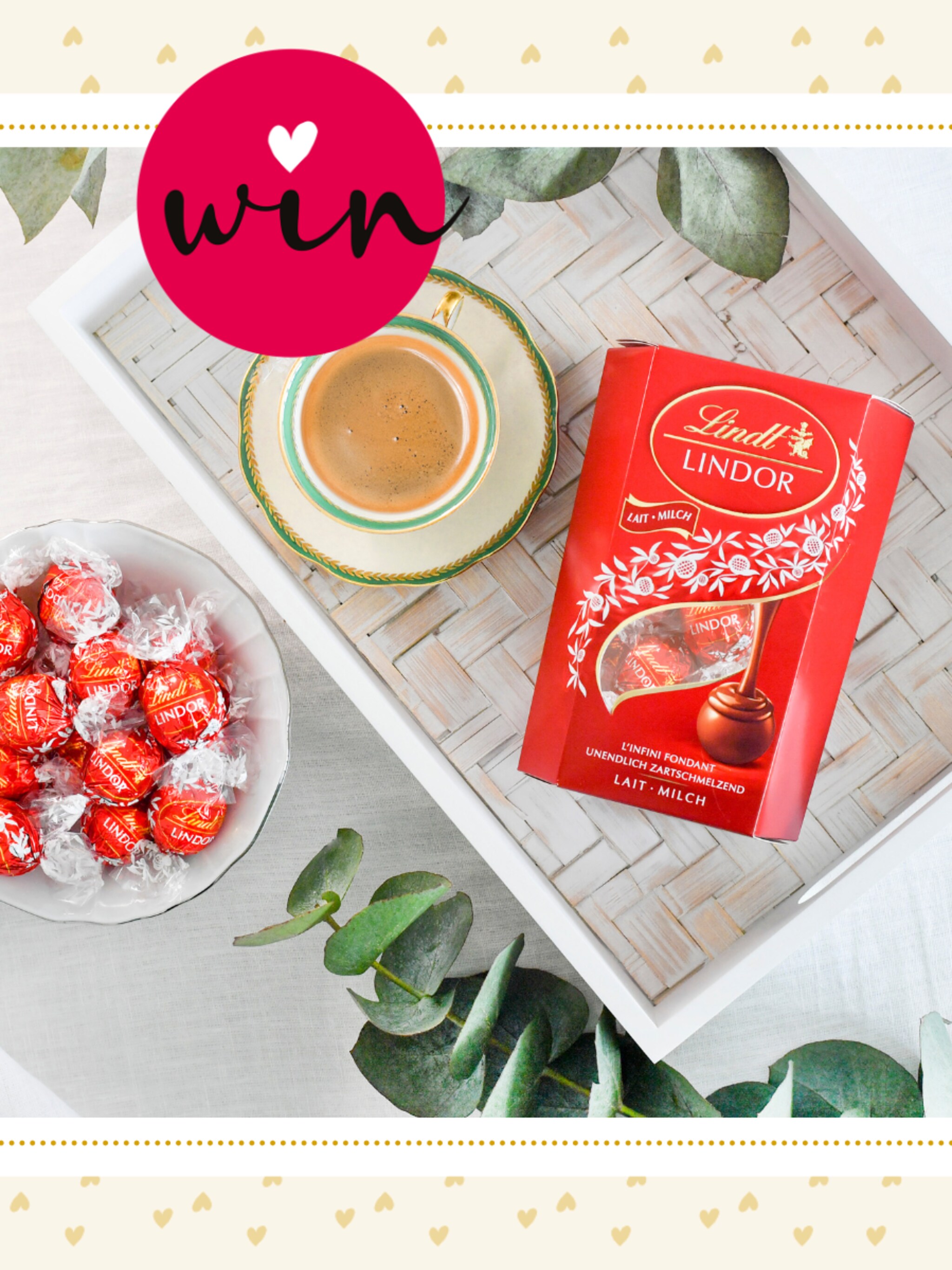 win 10x een jaar lindt chocolade