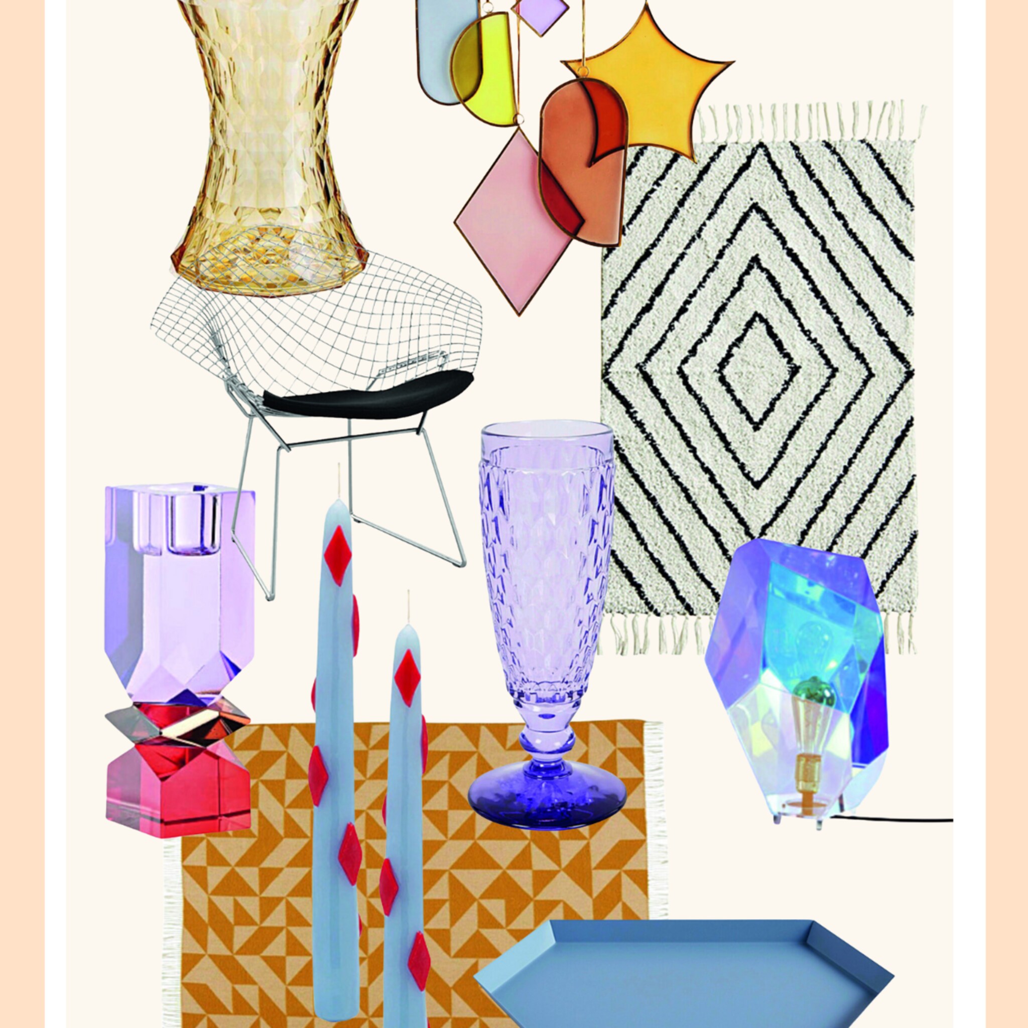 schitterende items in diamantvorm