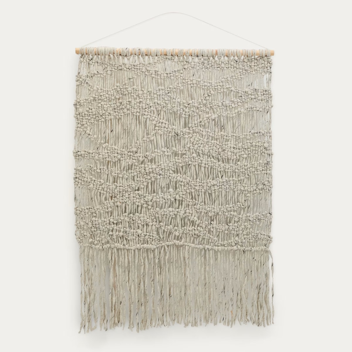 Fley wall tapestry in grey wool, 120 x 180 cm Kave Home