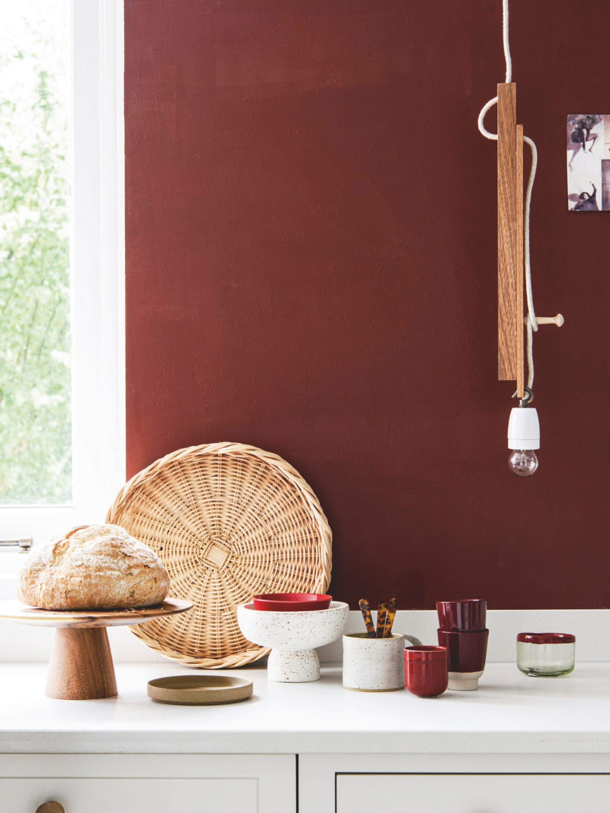 diy eenvoudige wandlamp in shaker stijl