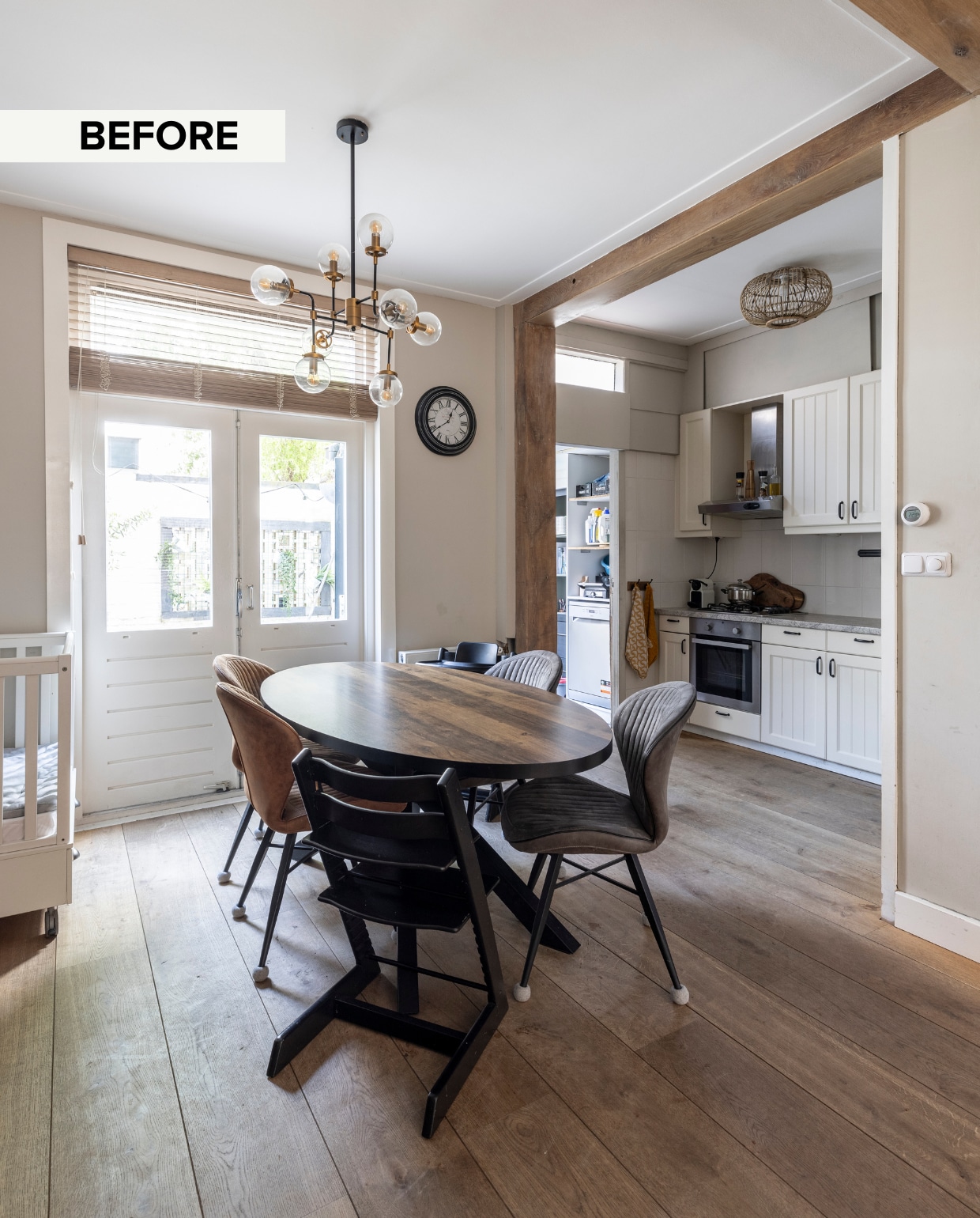 Weer verliefd op je huis aflevering 2 seizoen 21 2024, Kelly in Haarlem, oude eethoek Weer verliefd op je huis aflevering 2 seizoen 21 2024 | styling Kelly van Gendt | fotografie Sonja Velda