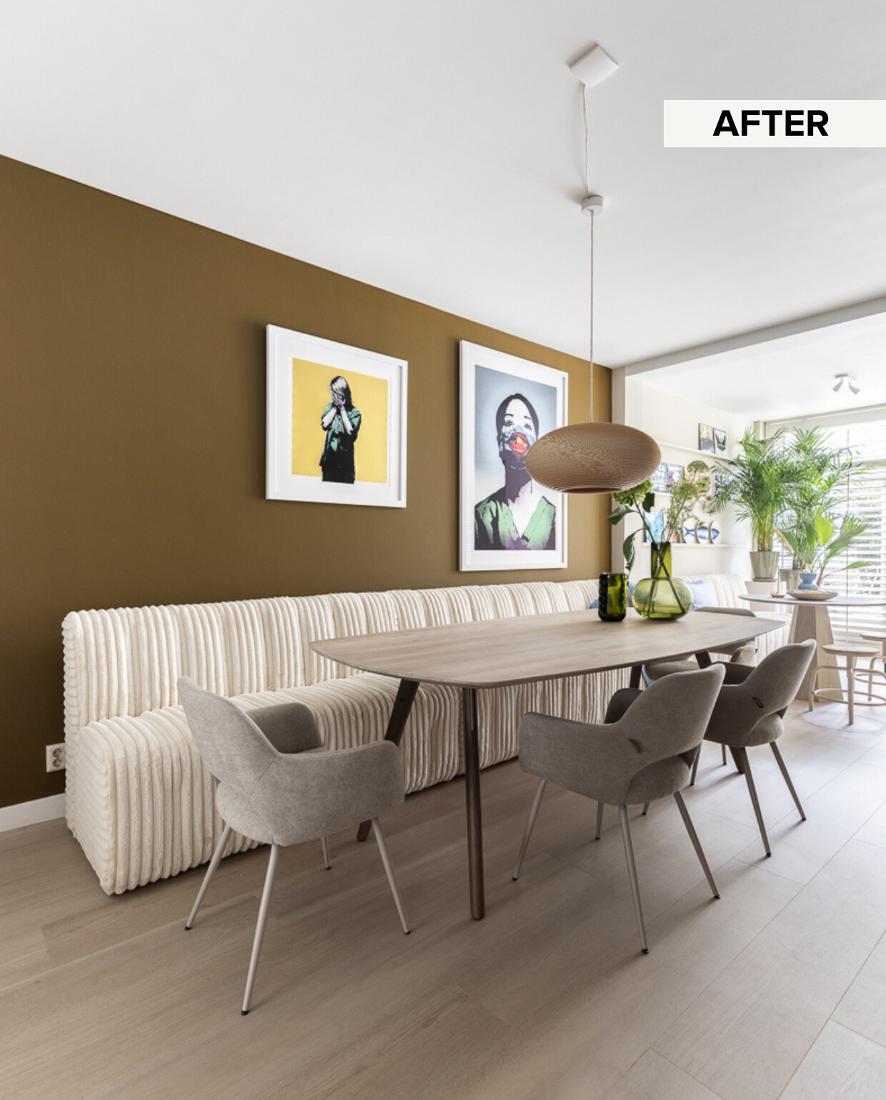 Weer verliefd op je huis aflevering 3 seizoen 21 2024, Marianne in Scheveningen, eetkamer Weer verliefd op je huis aflevering 3 seizoen 21 2024 | styling Marianne Luning | fotografie Margriet Hoekstra