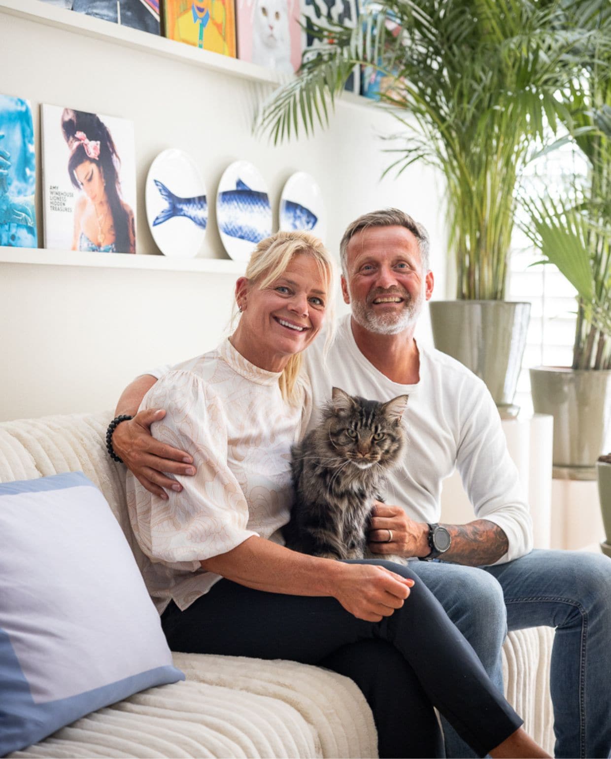 Weer verliefd op je huis aflevering 3 seizoen 21 2024, Marianne in Scheveningen, bewoners Weer verliefd op je huis aflevering 3 seizoen 21 2024 | styling Marianne Luning | fotografie Margriet Hoekstra