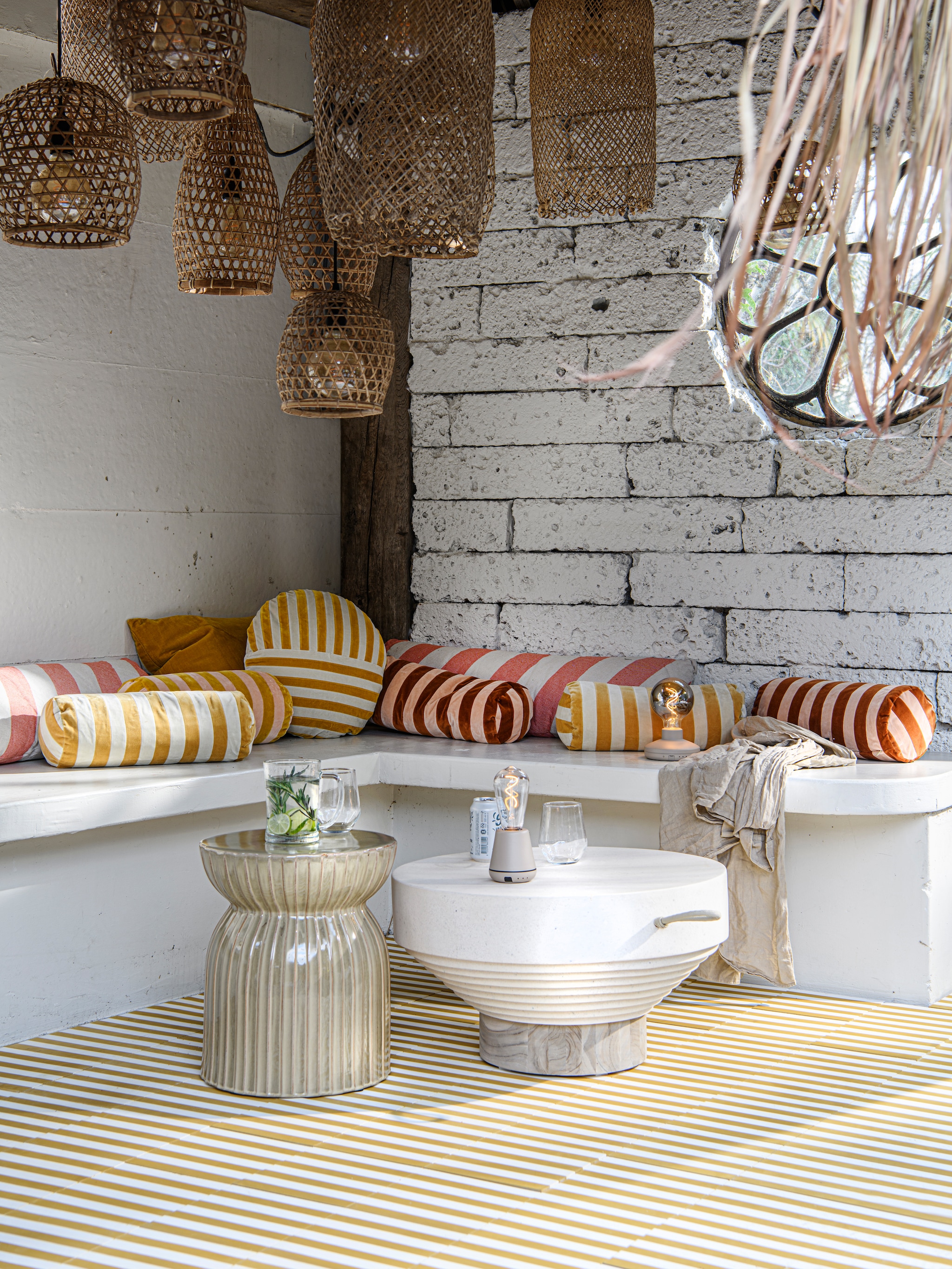 oranje musthaves voor in de tuin