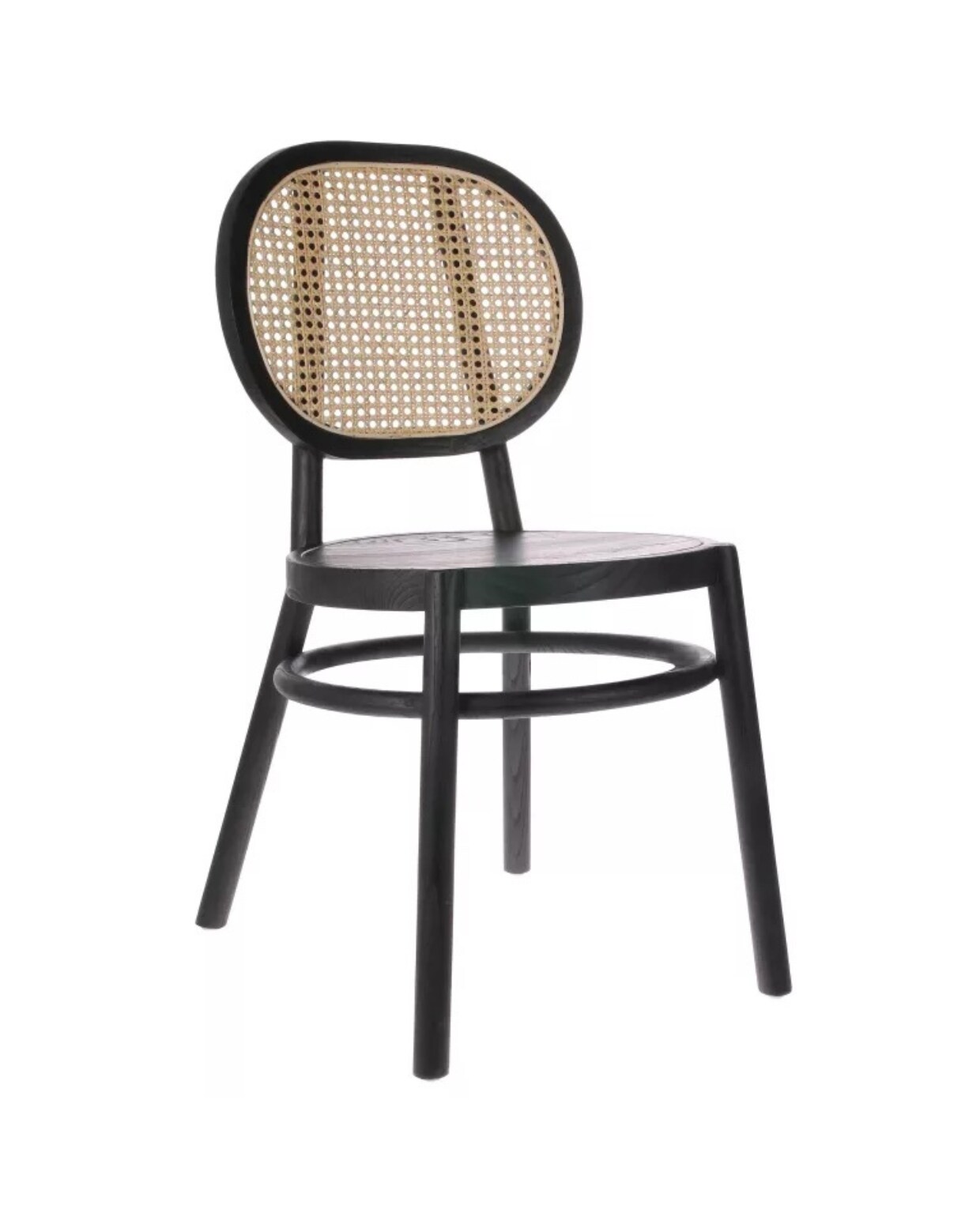 Retro eetkamerstoel Webbing Black, HKliving. Hellochair