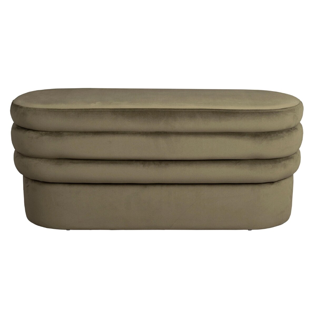 Dutchbone Aditi Bankje - B 93 cm - Donkergroen Dutchbone