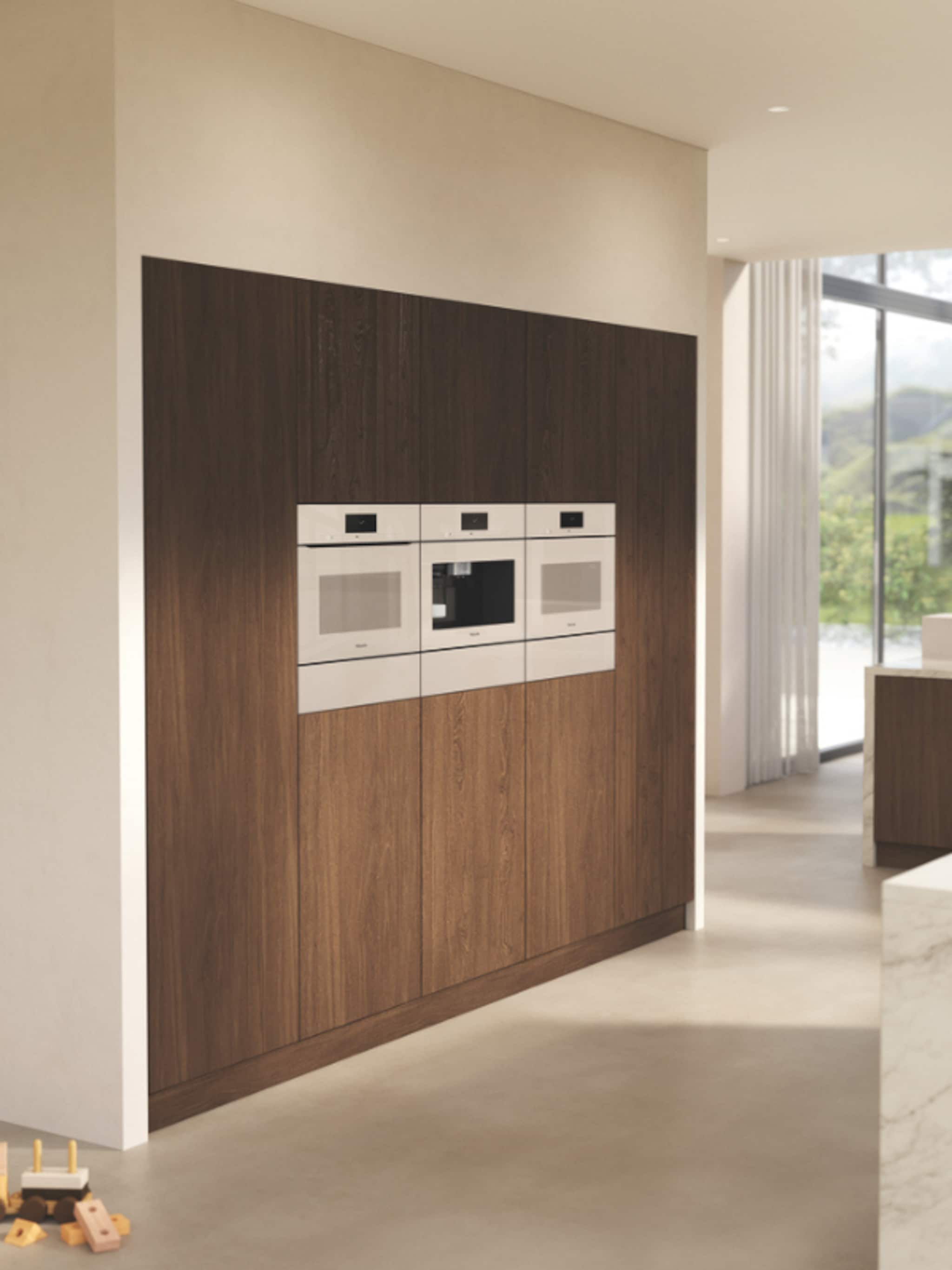 voor een woweffect in de keuken apparatuur in de kleur pearl beige