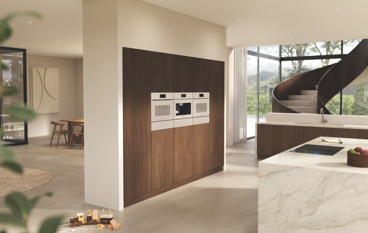 voor een woweffect in de keuken apparatuur in de kleur pearl beige