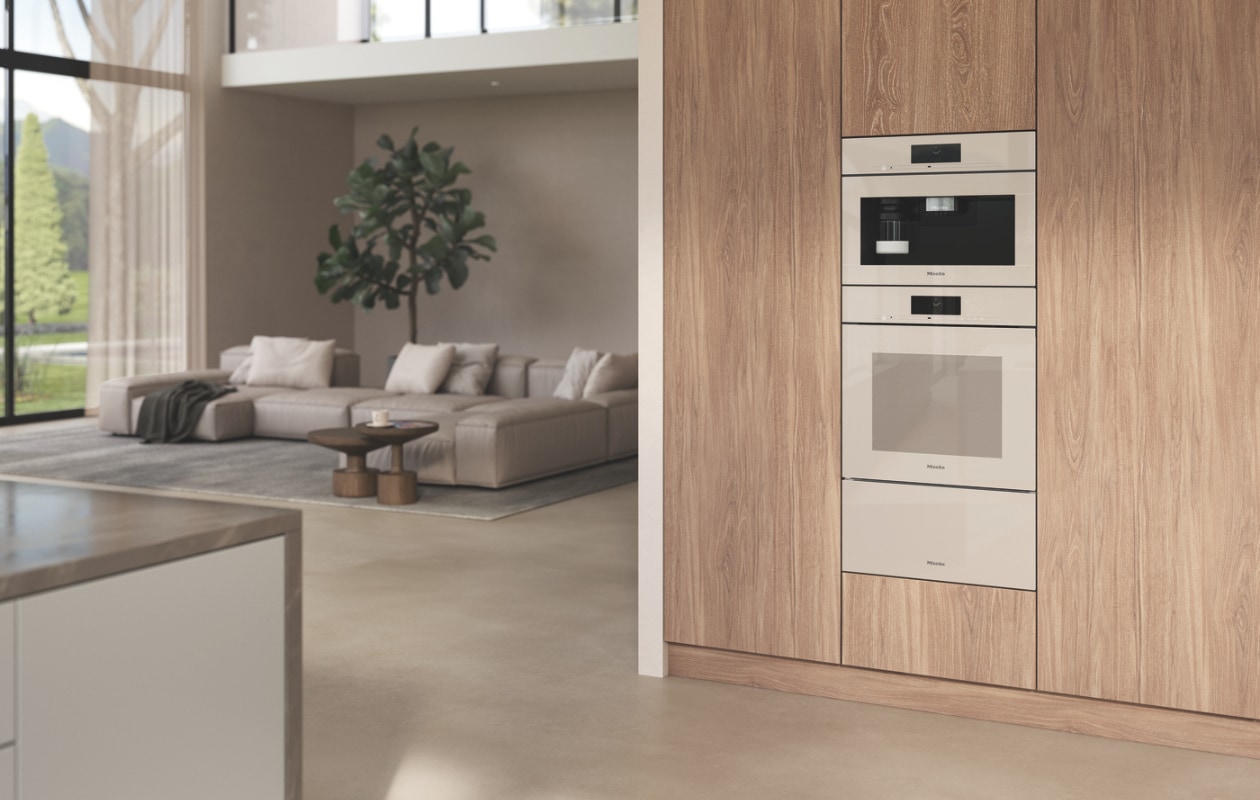 voor een woweffect in de keuken apparatuur in de kleur pearl beige