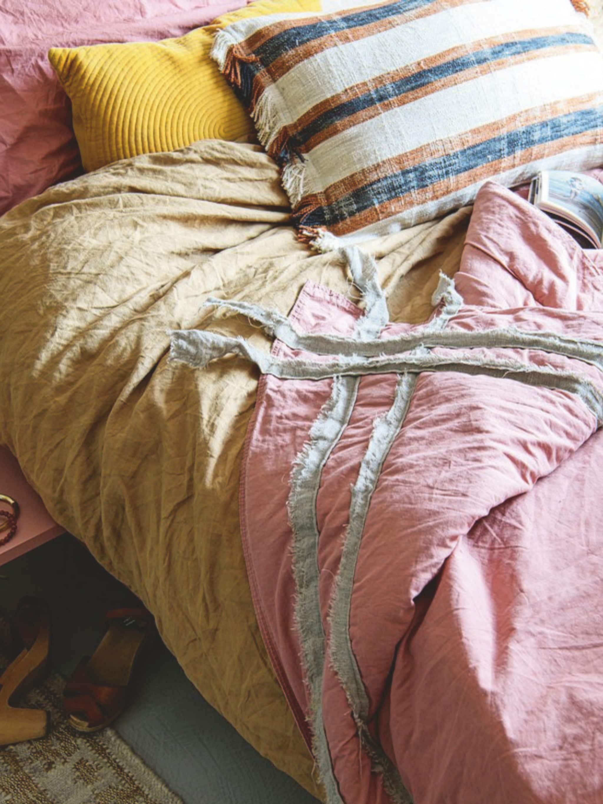 zelf sprei naaien vintage look