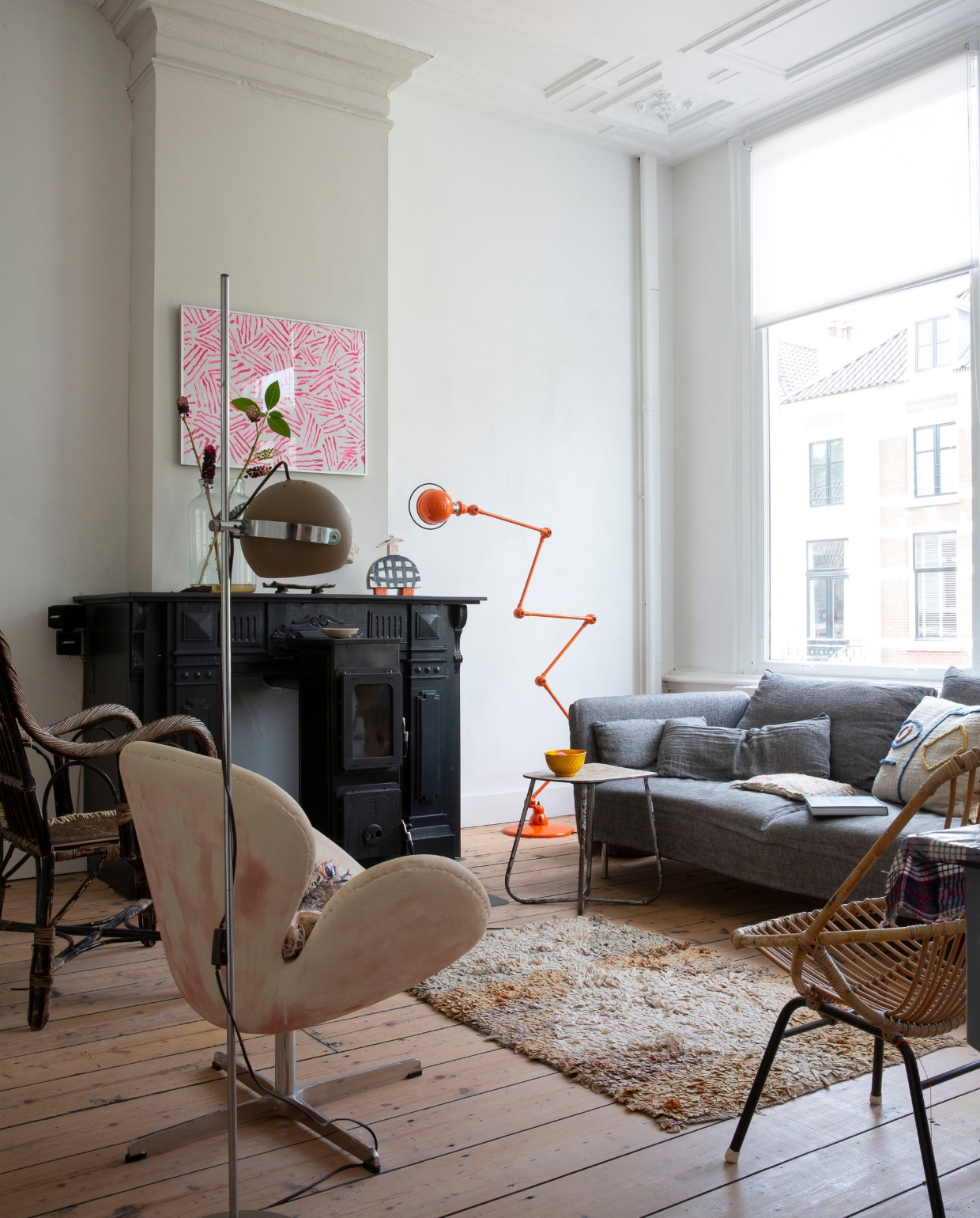 Appartement in een herenhuis in een stad. vtwonen 11-2024 | fotografie Anouk de Kleermaeker