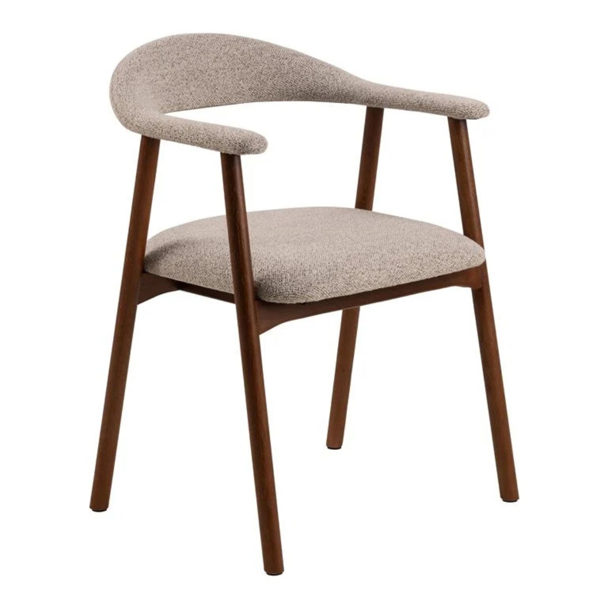 by fonQ Nordic Eetkamerstoel - Walnoot - Zand by fonq