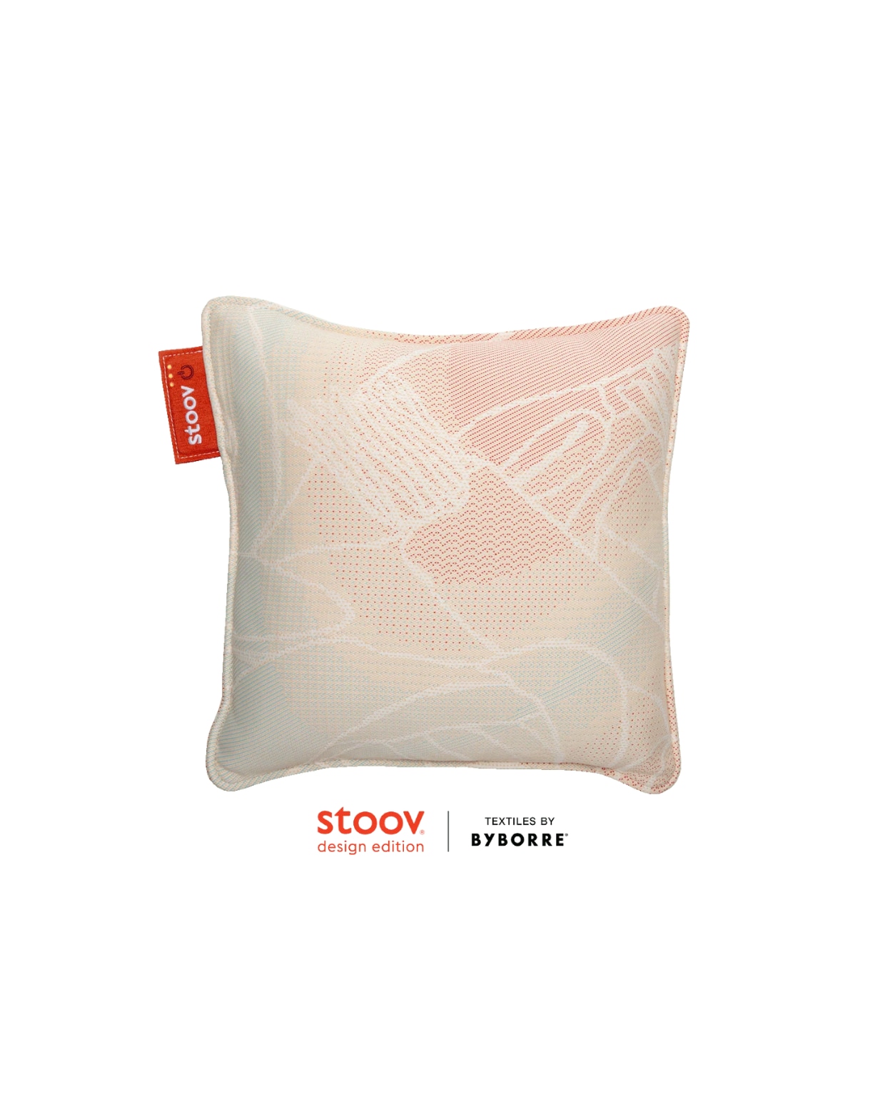 Warmtekussen Ploov in stof Byborre en kleur Fragment Beige, 45x45 cm € 119,95 (stoov.com) Stoov