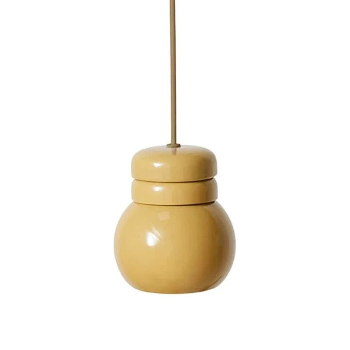 HKliving Ceramic Bulb Hanglamp - Mustard HKLIVING