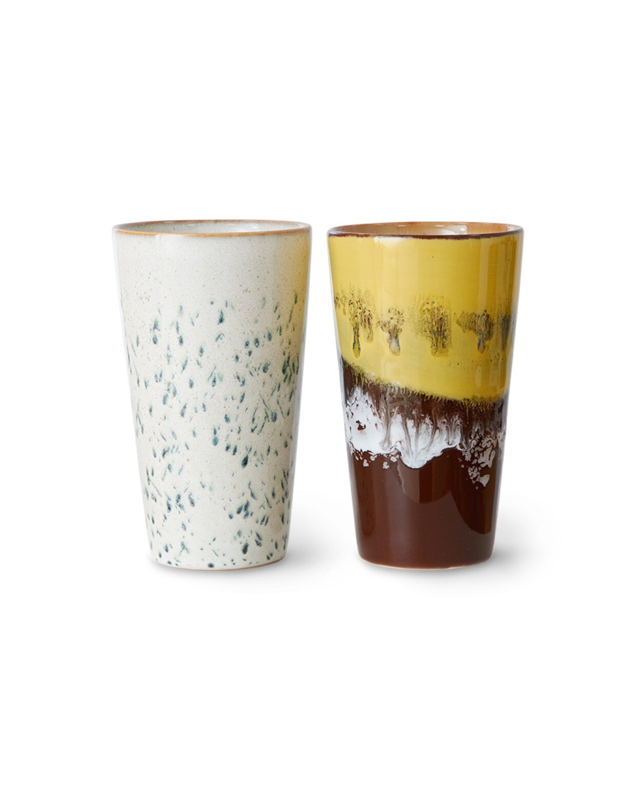 70's servies latte mokken brine, set van 2, HKliving, € 15,95. Deens.nl