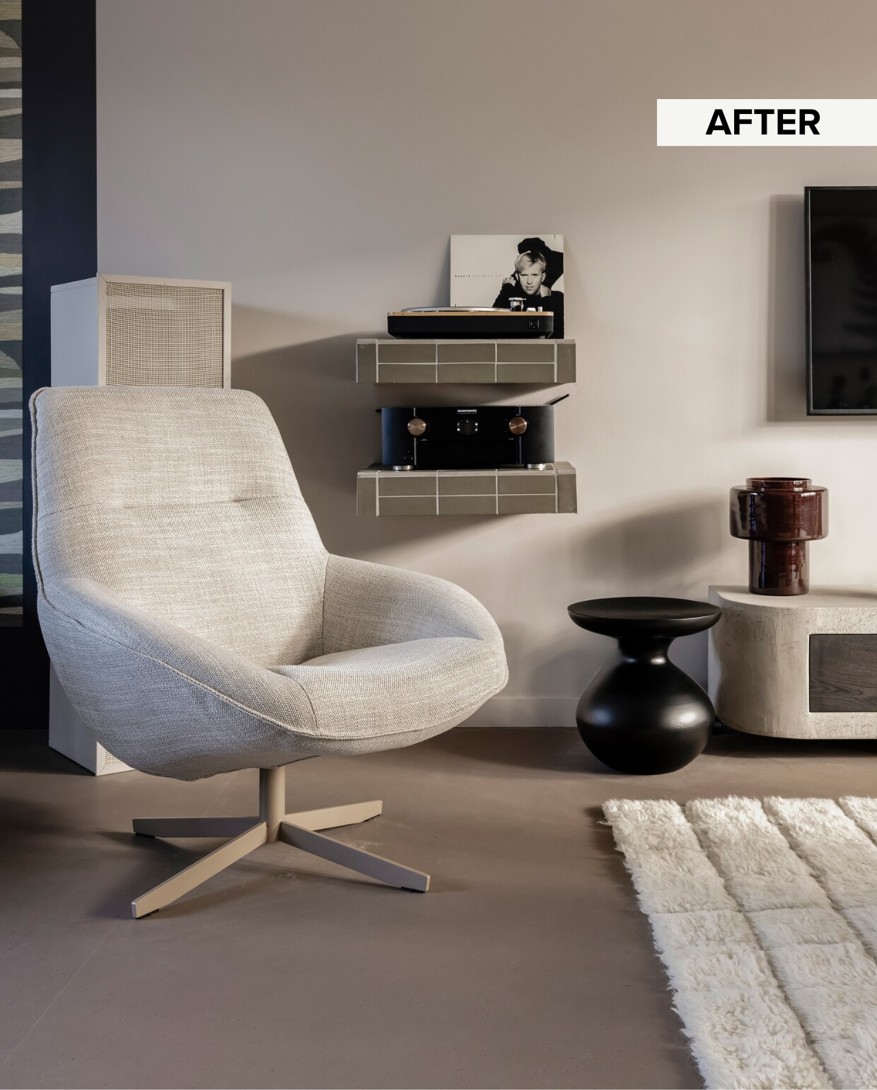Weer verliefd op je huis aflevering 8 seizoen 21 2024, Fietje in De Meern, fauteuil Weer verliefd op je huis aflevering 8 seizoen 21 2024 | styling Fietje Bruijn | fotografie Sonja Velda