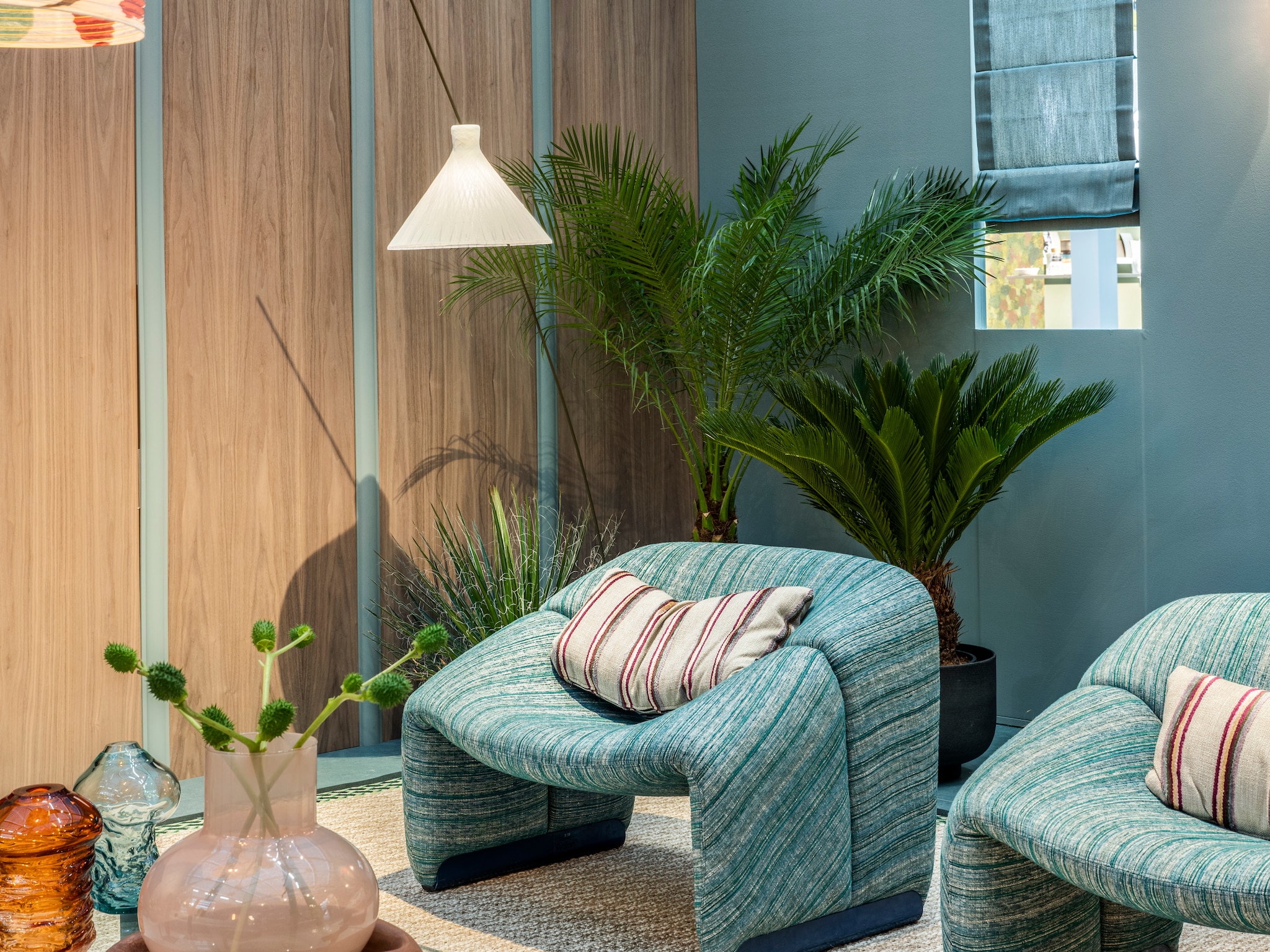 een retro woonkamer creeren