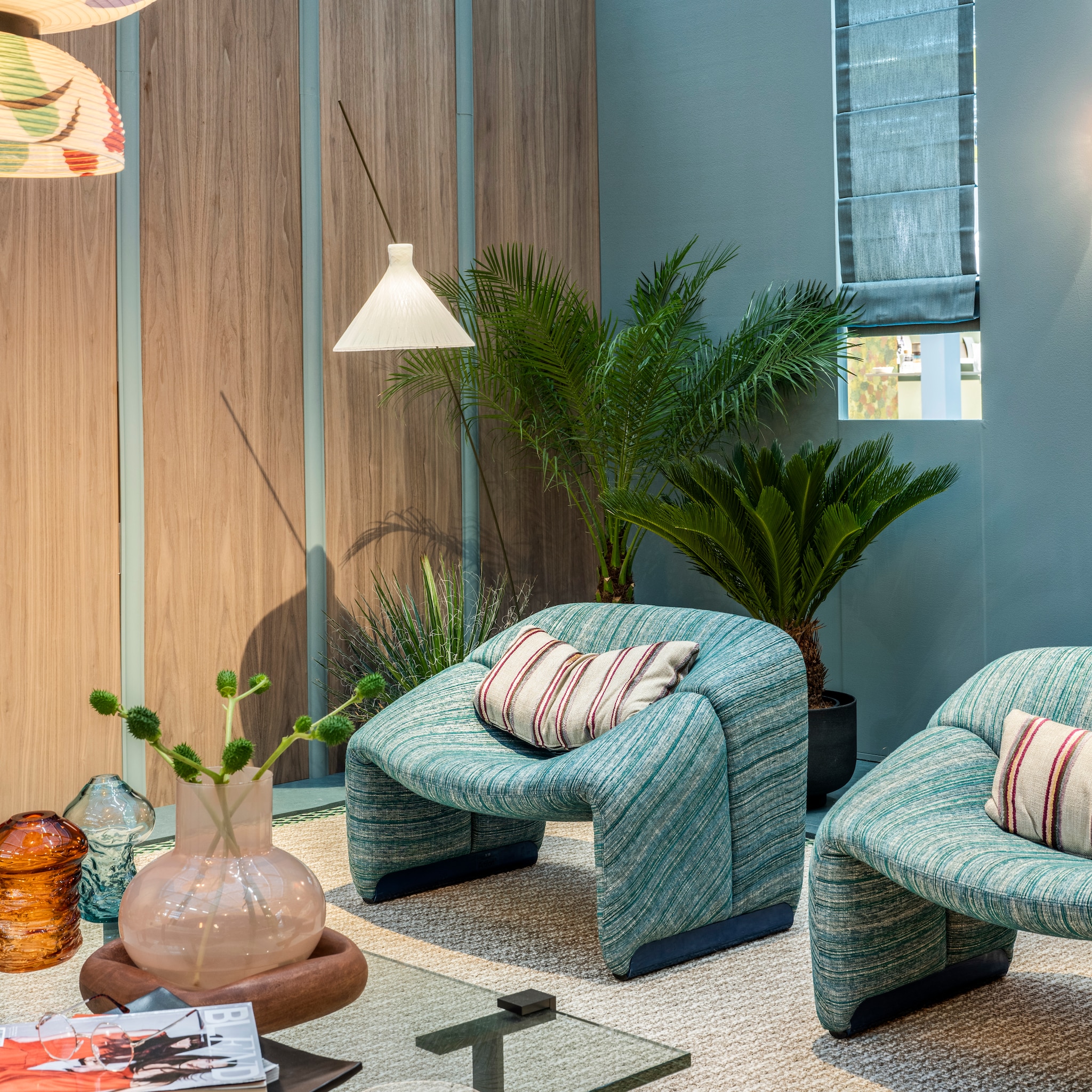 een retro woonkamer creeren