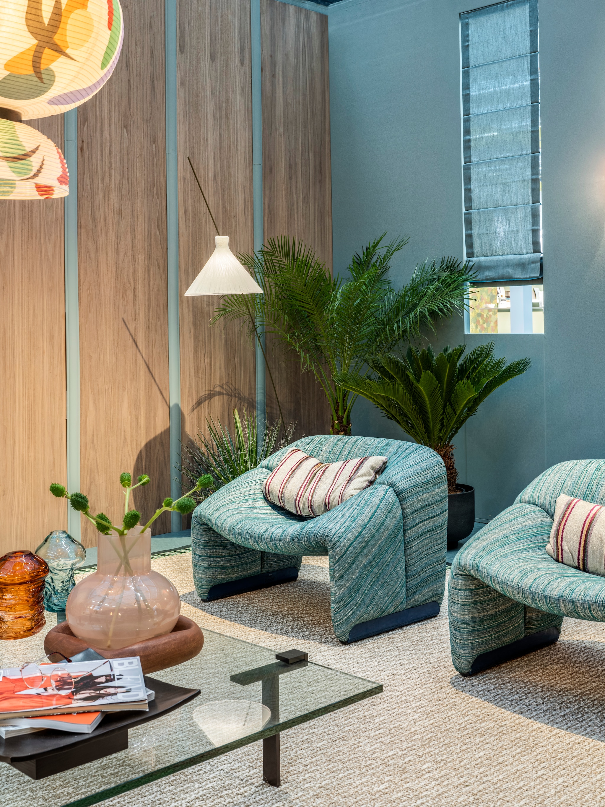 een retro woonkamer creeren