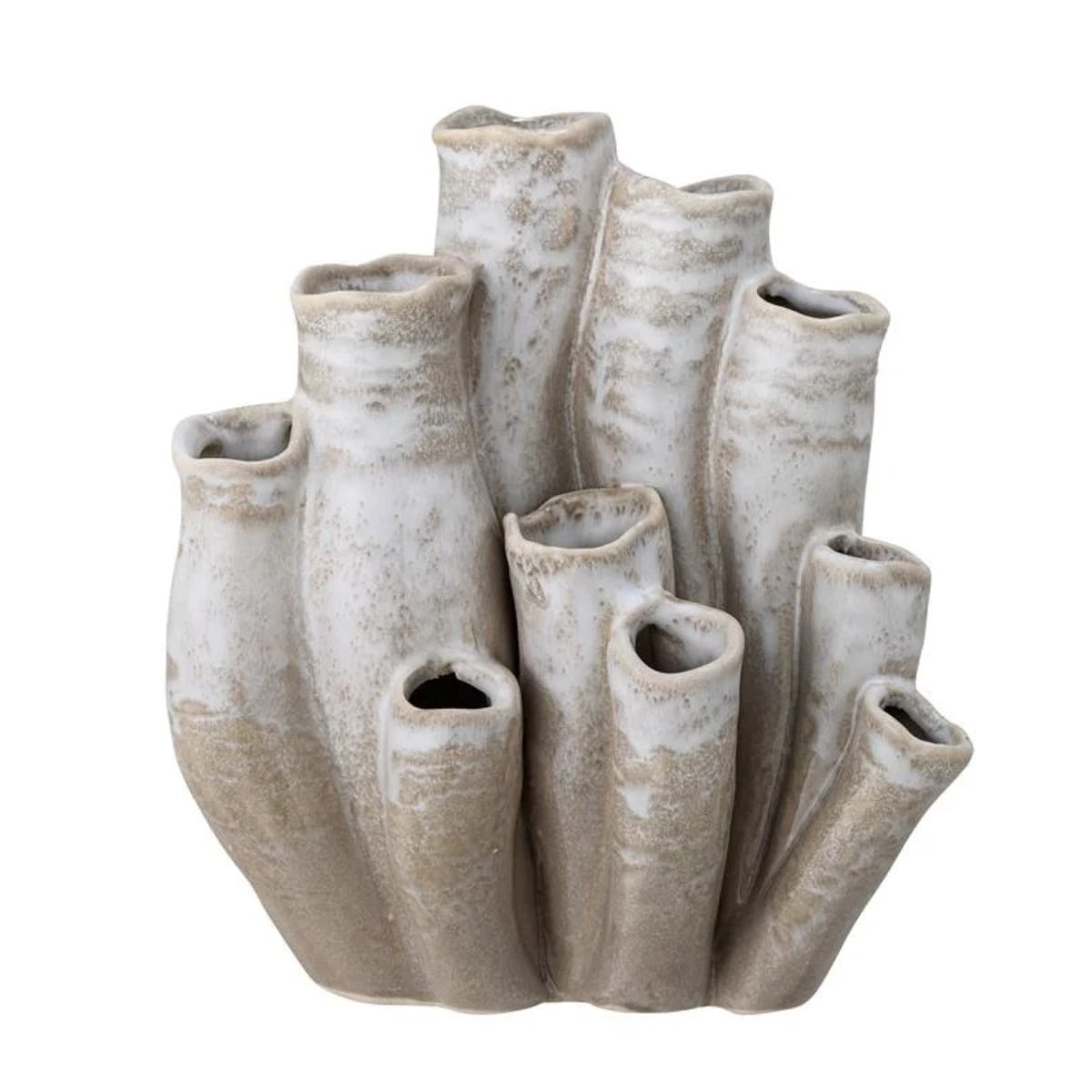 Bloomingville Saha Vaas - 18,5 x 16,5 x 13 cm - Naturel Bloomingville