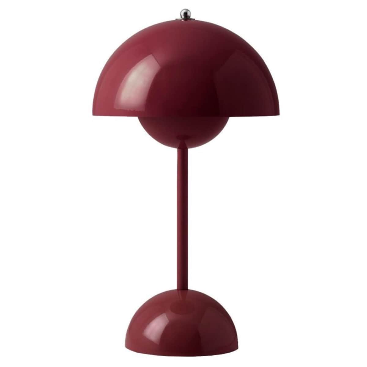 &amp;tradition Flowe rPot VP9 tafellamp LED oplaadbaar dark plum &amp;tradition