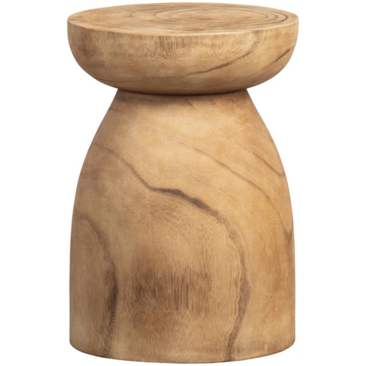 WOOOD kruk Bink - Hout - Naturel - 40x28x28 vtwonen shop