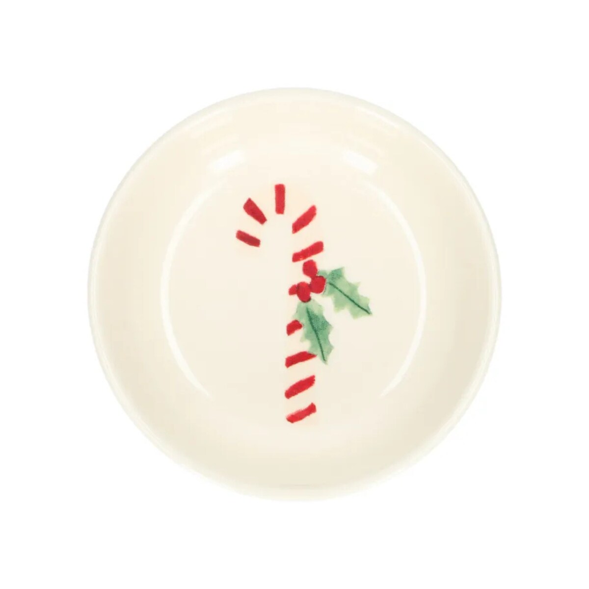 Schaaltje, steengoed, kerstzuurstok, Ø 8 cm dille &amp; kamille