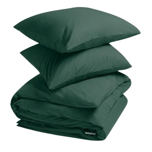 Dekbedovertrek percal forest green Yumeko Yumeko