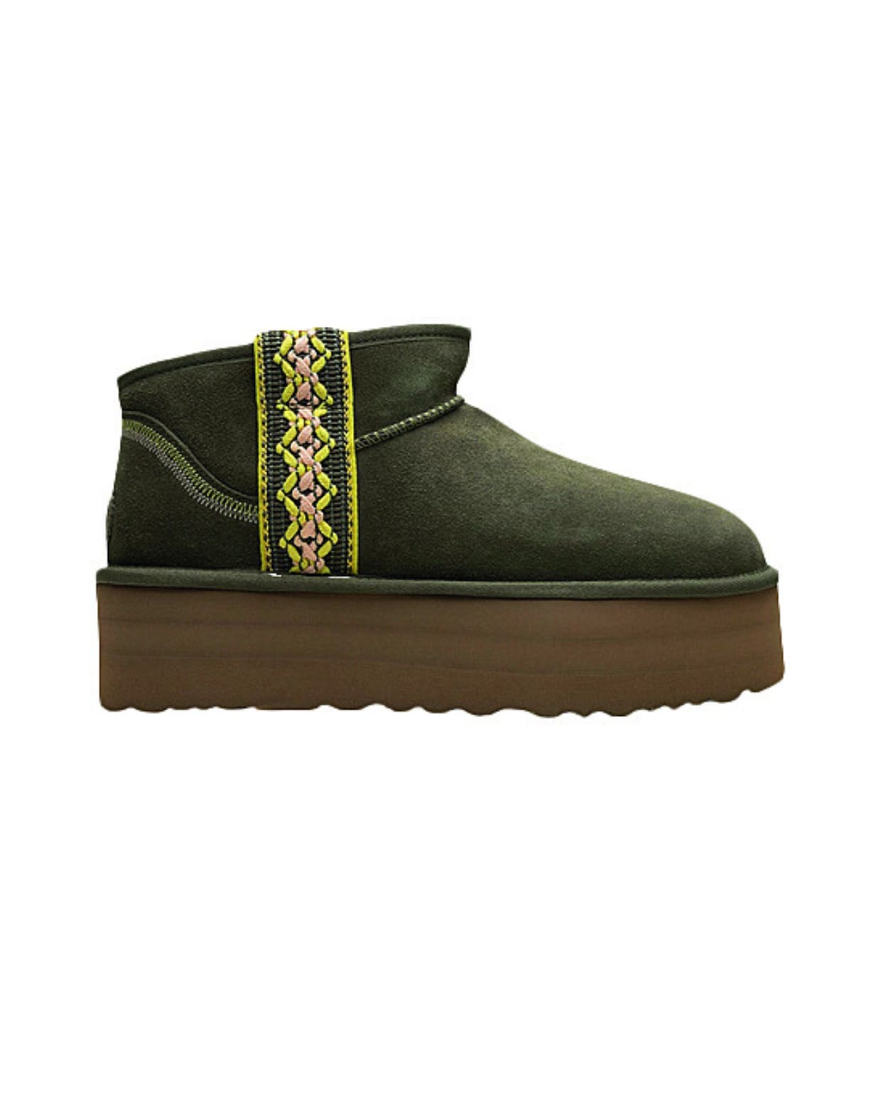 Korte plateaulaars Classic Ultra met boordsel € 189,95 (ugg.com). Uggs