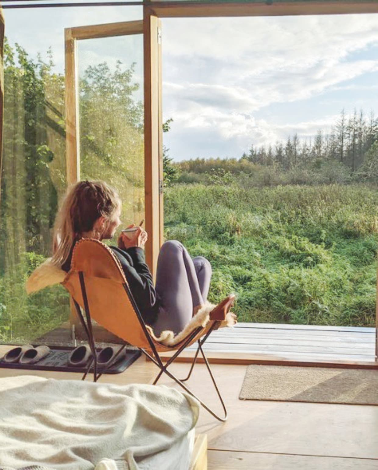 Overnachten in een cabin midden in de natuur (cabiner.com). Kelly van Gendt
