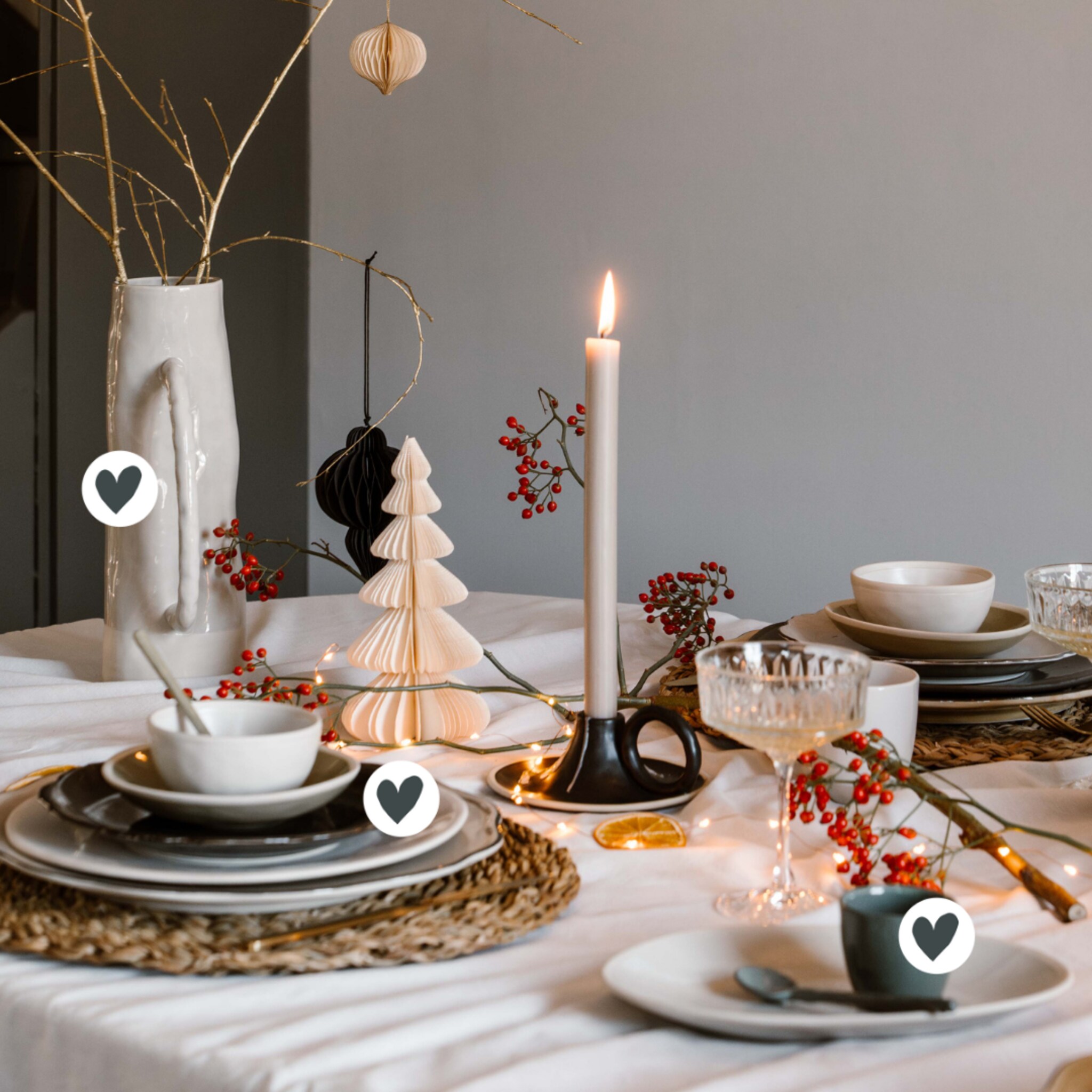 Feestelijke kersttafel