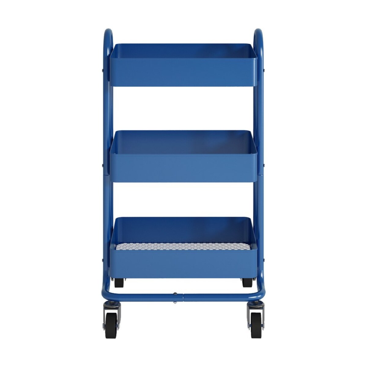 Keukentrolley Pyhäntä met 3 manden 78,5x46x35 cm blauw en.casa