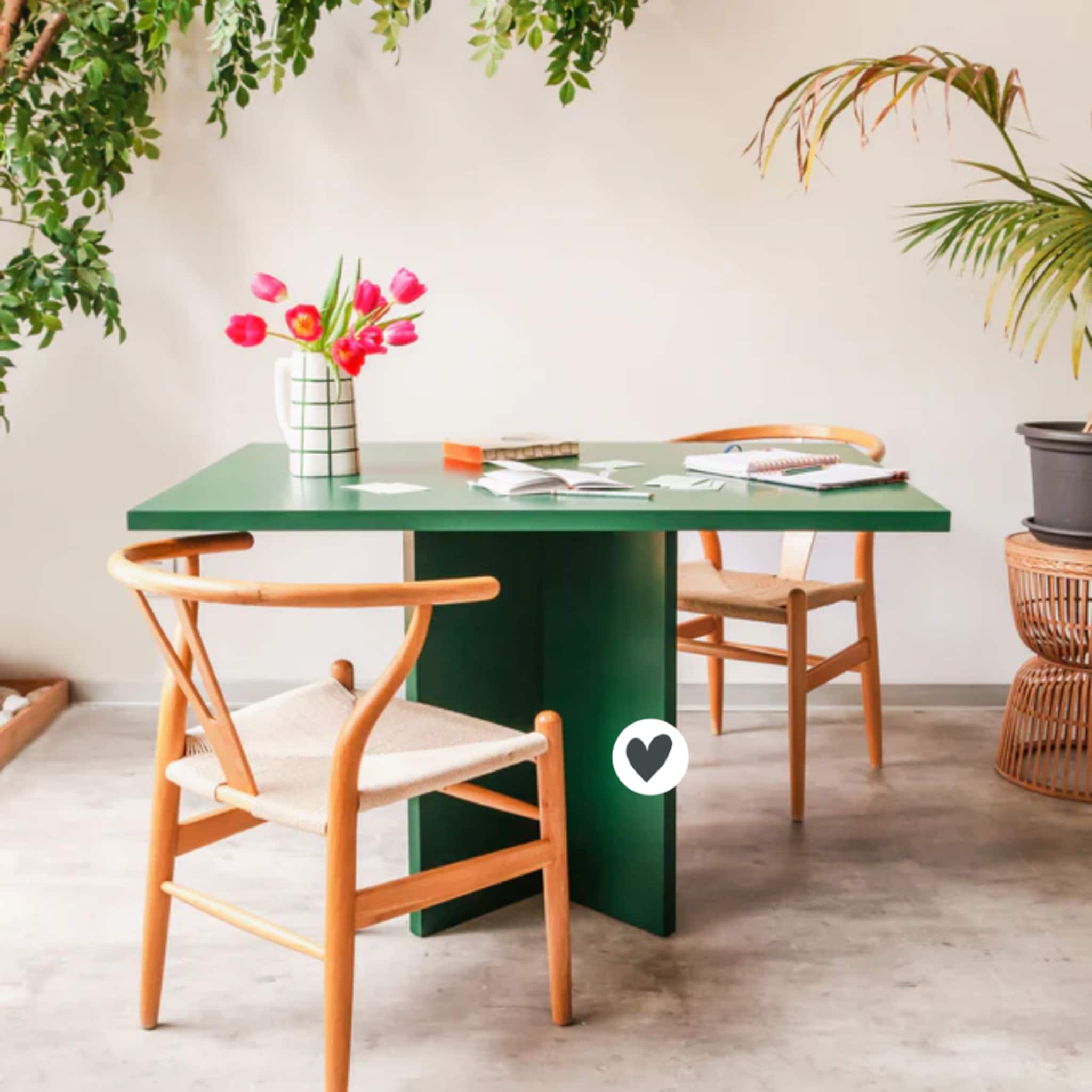 Groene eettafel