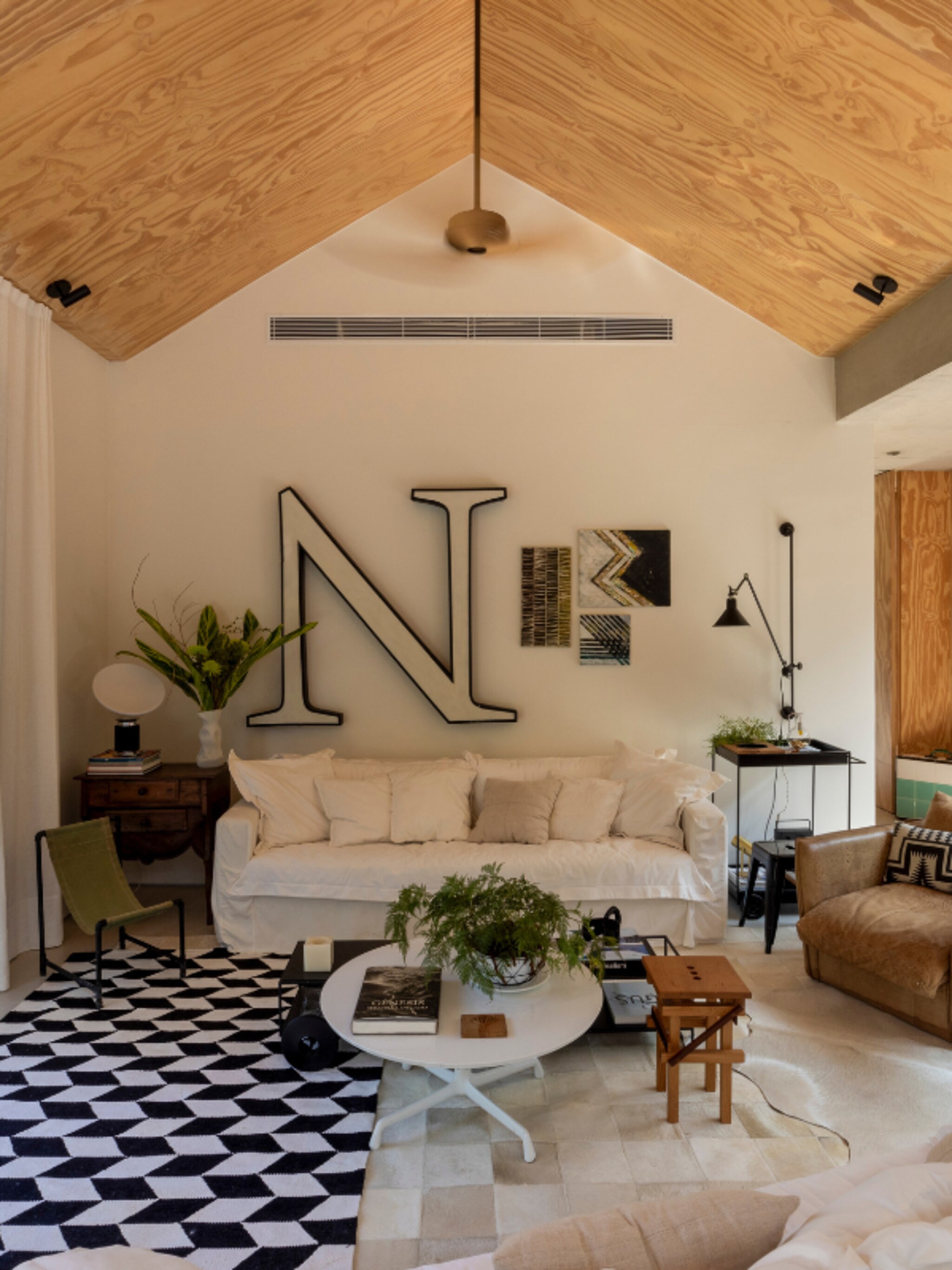 woonidee plafond bedekken met hout