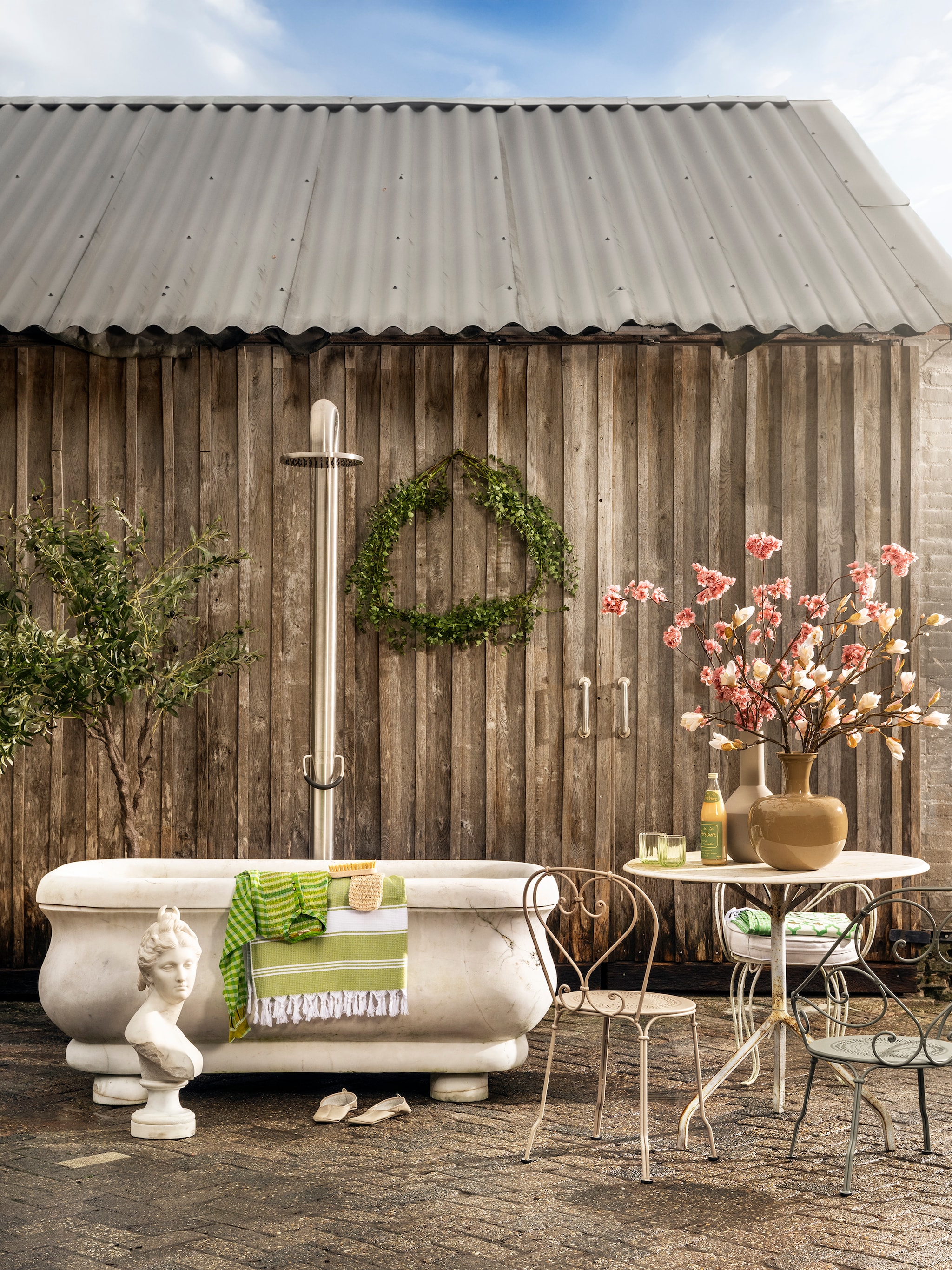 buitenbadkamer maken 5 stappen