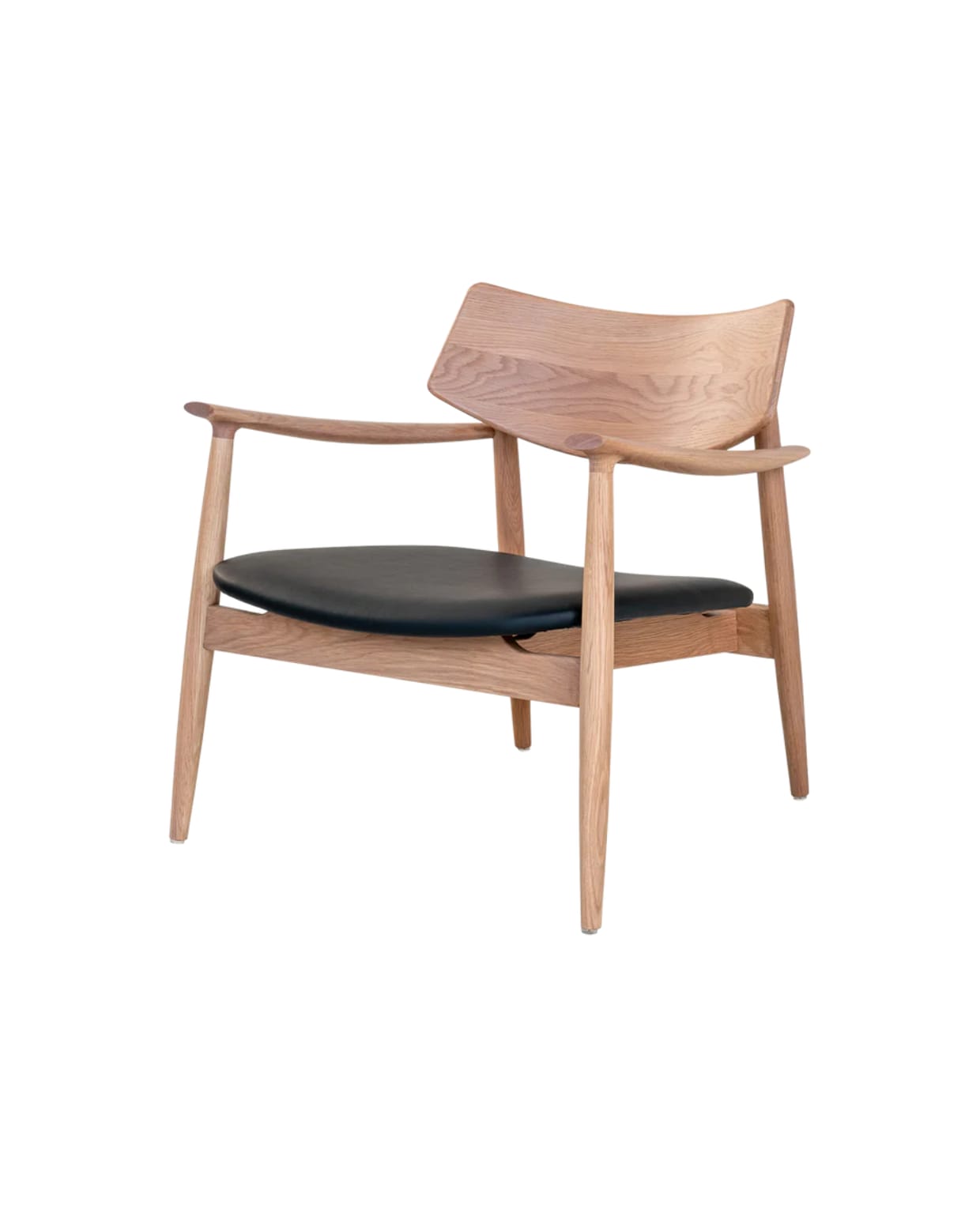 Fauteuil Oliver van Artichok, eikenhout en kunstleer, 69x69x72 cm (bxdxh) € 577,- (shop.vtwonen.nl) vtwonen