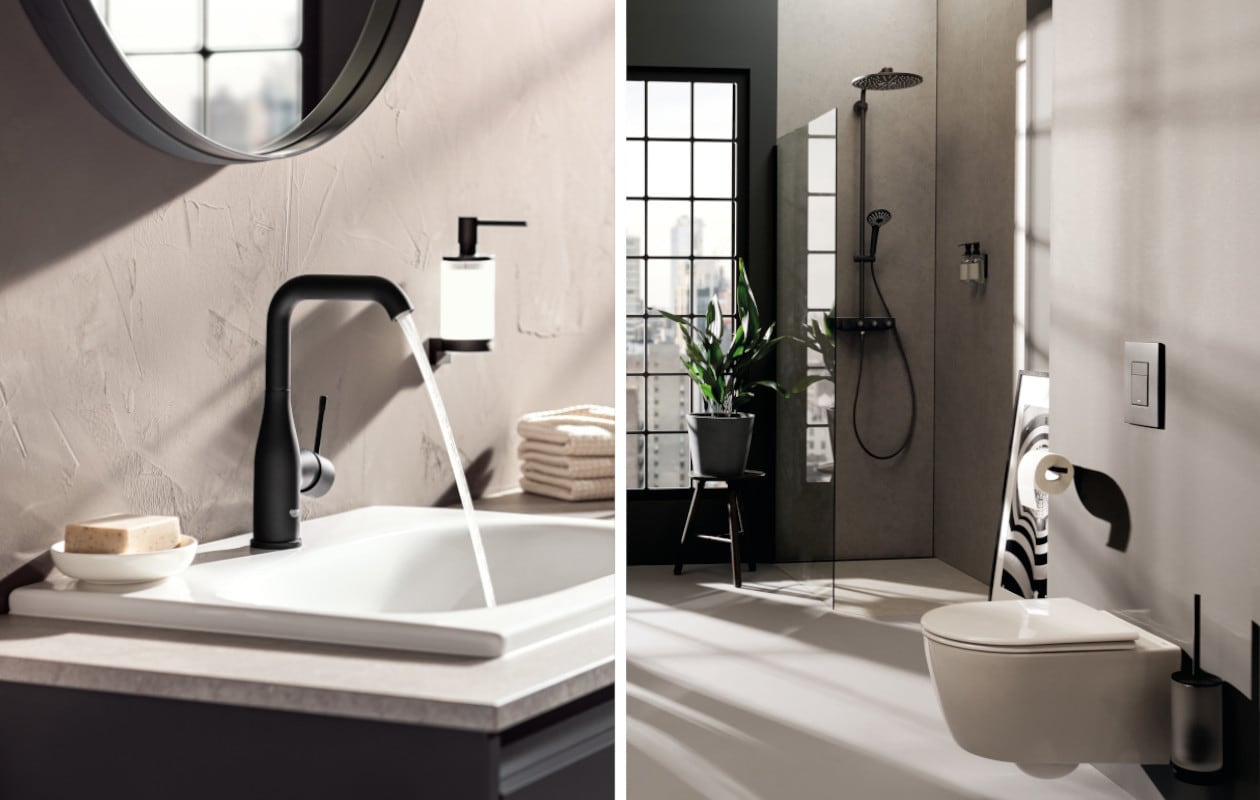 black beauty s 5x zwart op zijn best voor in de badkamer