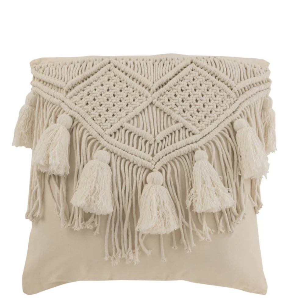 Textiel kussen Cosy van J-Line, 45,5x45,5x17 €46,50 (shop.vtwonen.nl) vtwonen shop | J-Line