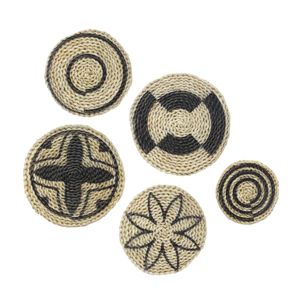 Rotan Wand decoratie Art for the Home Rotan van Gramham &amp; Brown, 2x 25cm / 2x 18,5 cm / 1x 13 cm €64,99 (shop.vtwonen.nl) vtwonen shop | Gramham &amp; Brown