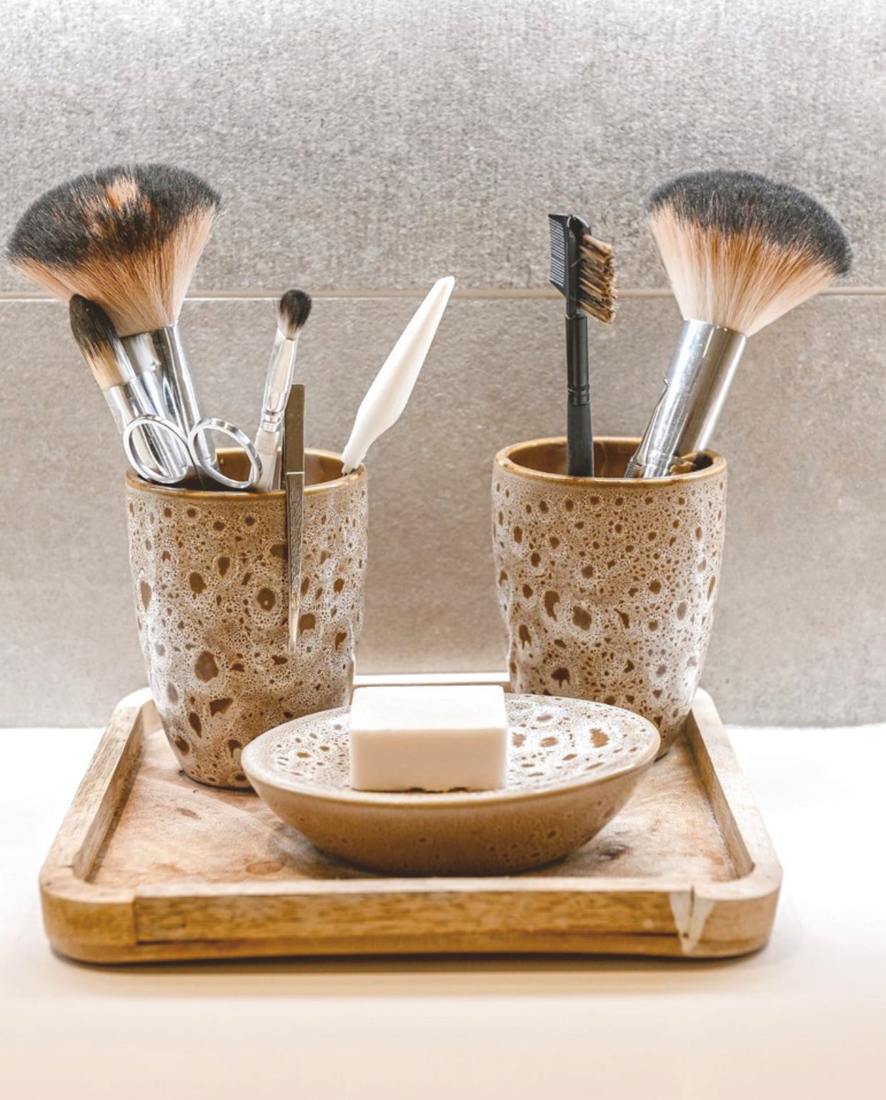 Wandtegels More Tortora Naturel van Ceramiche Piemme. vtwonen Landelijk 2-2025 | Fotografie Claude Smekens | Tekst Yvonne van Galen
