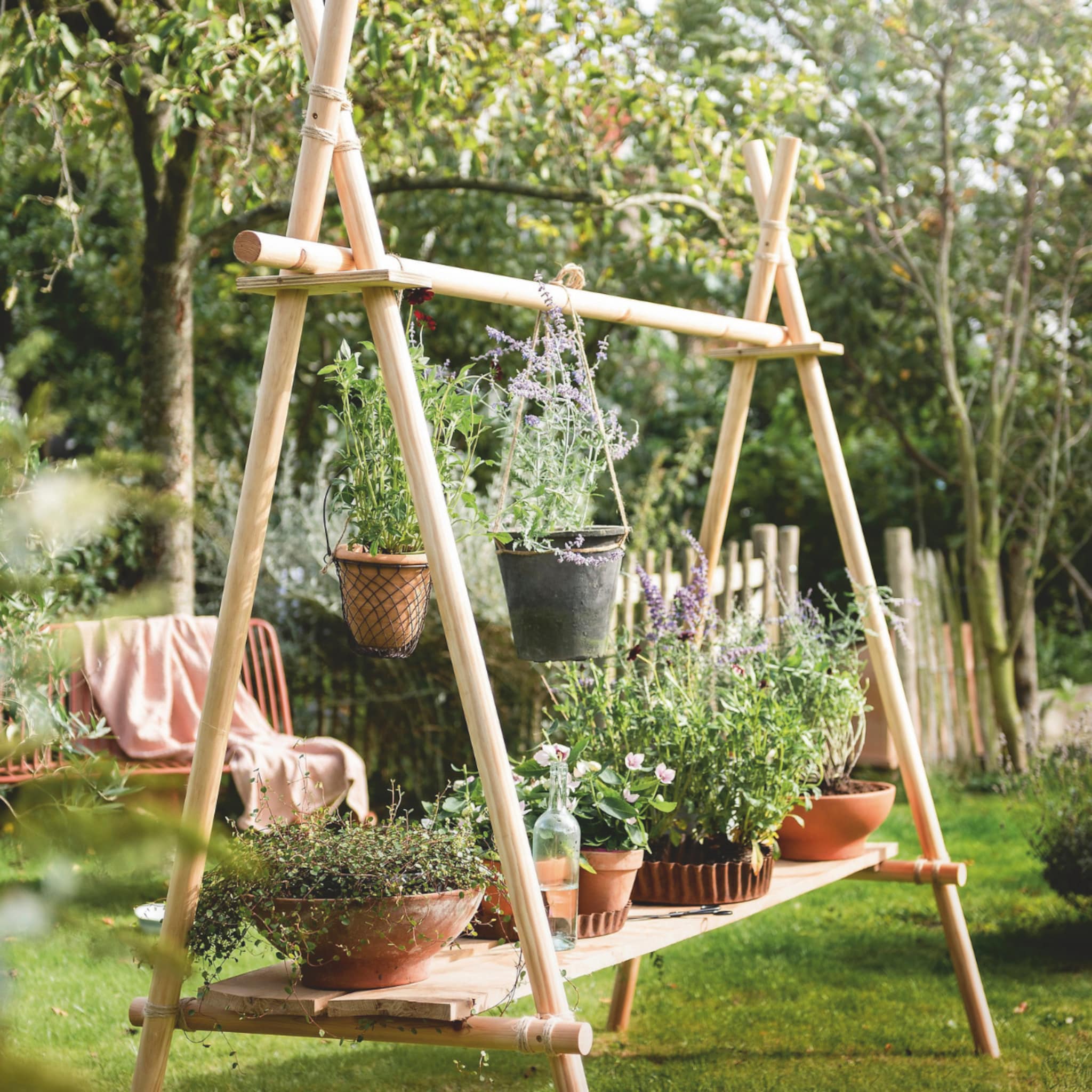 diy een plantenrek maken