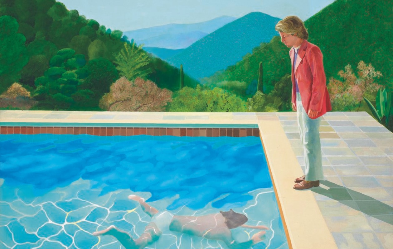 Pop-art van de kunstenaar David Hockney vtwonen 04-2025 | productie en tekst Joline van den Oever | fotografie Settimio Benedusi (portret Jimmy Nelson), Jenni Carter (David Hockney Portrait of an Artist - Pool with Two Figures - 1972 Art Gallery of New South Wales), Ossip van Duivenbode (Simmerhûs), Dana Savic (Cor Unum), Tanno Witkamp (De Hondekop)