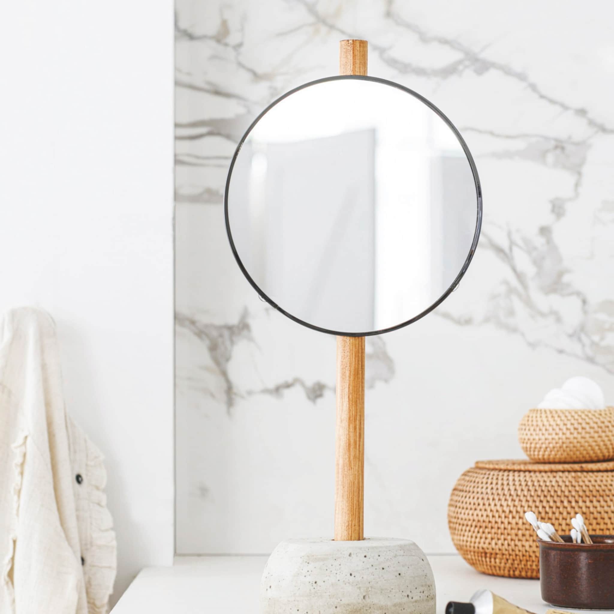 diy stappenplan ronde houten spiegel maken