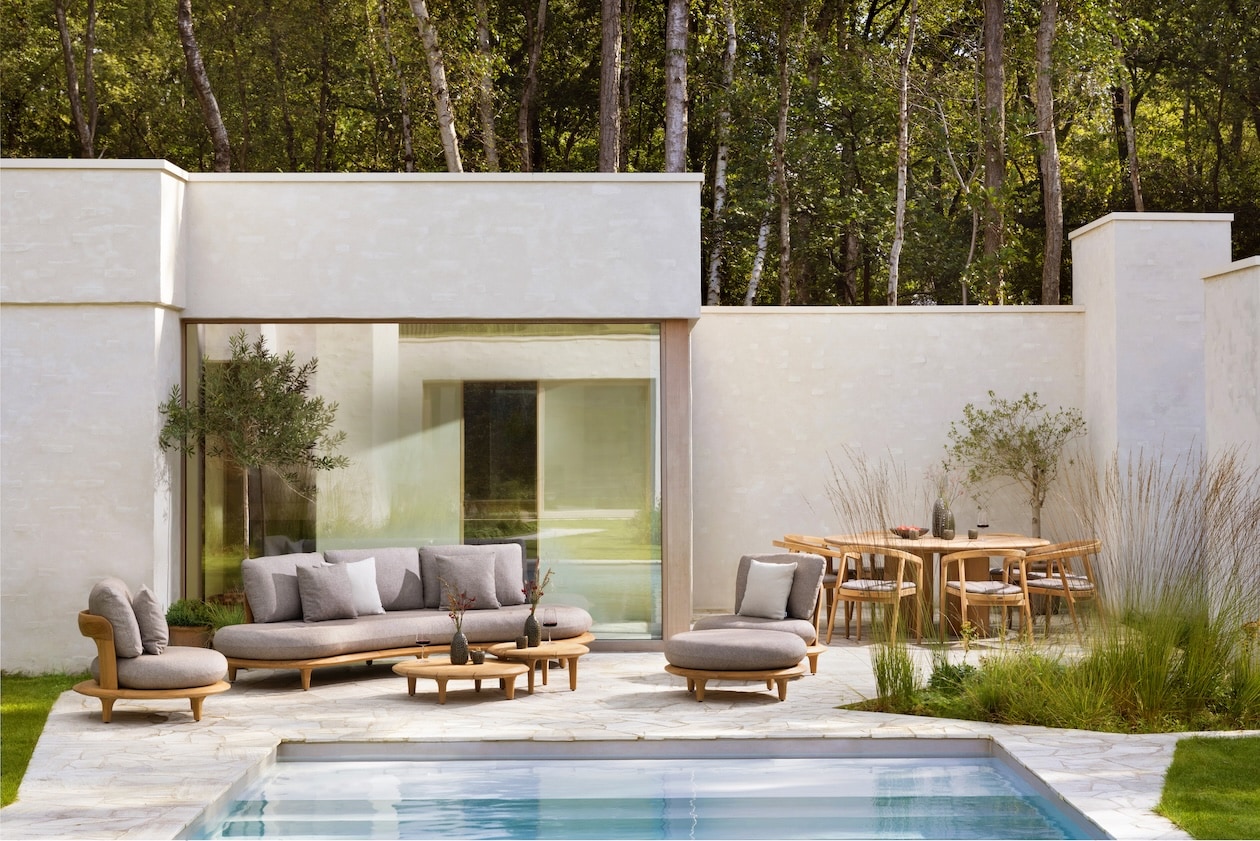 Exterioo Bomero loungeset in open opstelling, Exterioo
